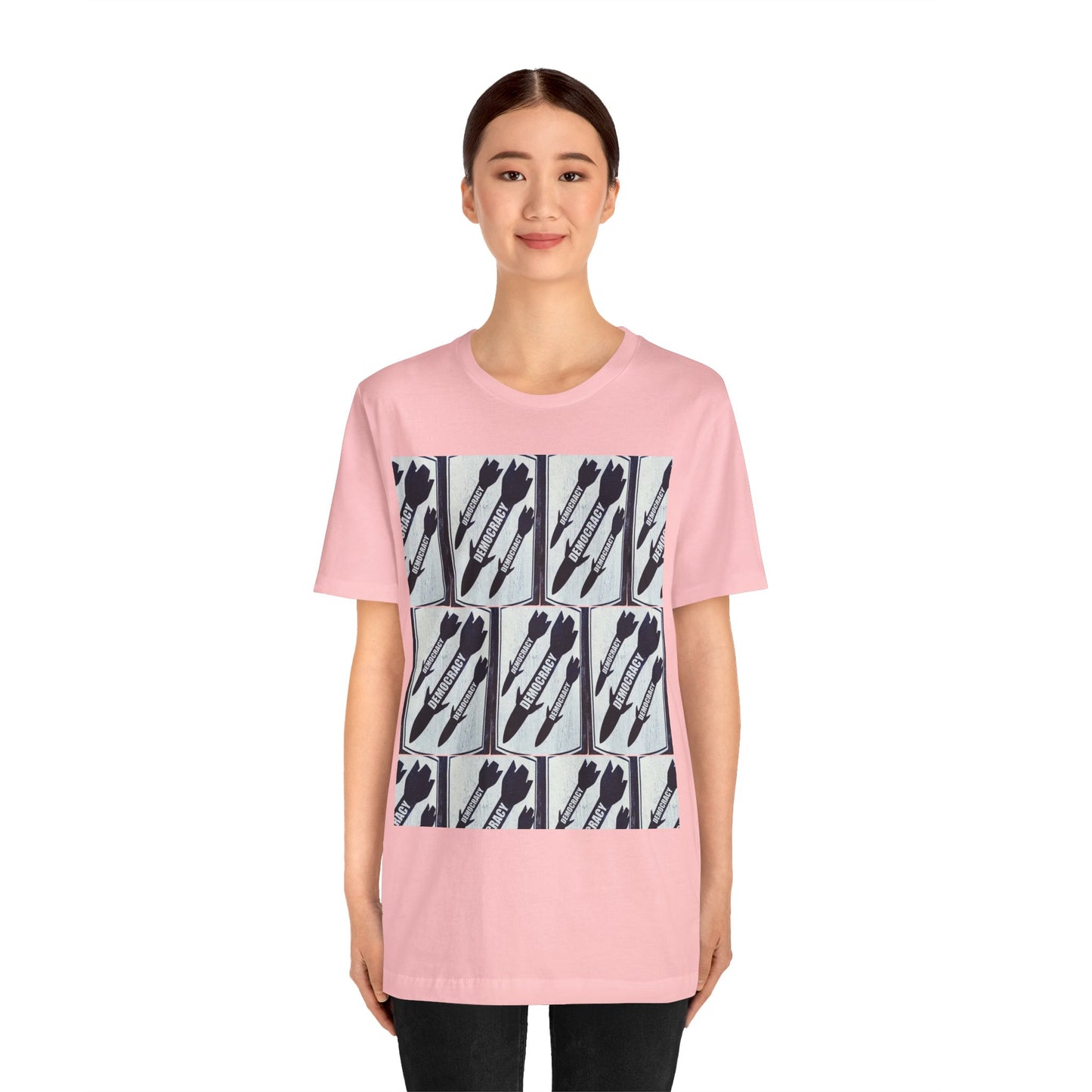 Protest T‑Shirt — DEMOCRATIC MISSILES