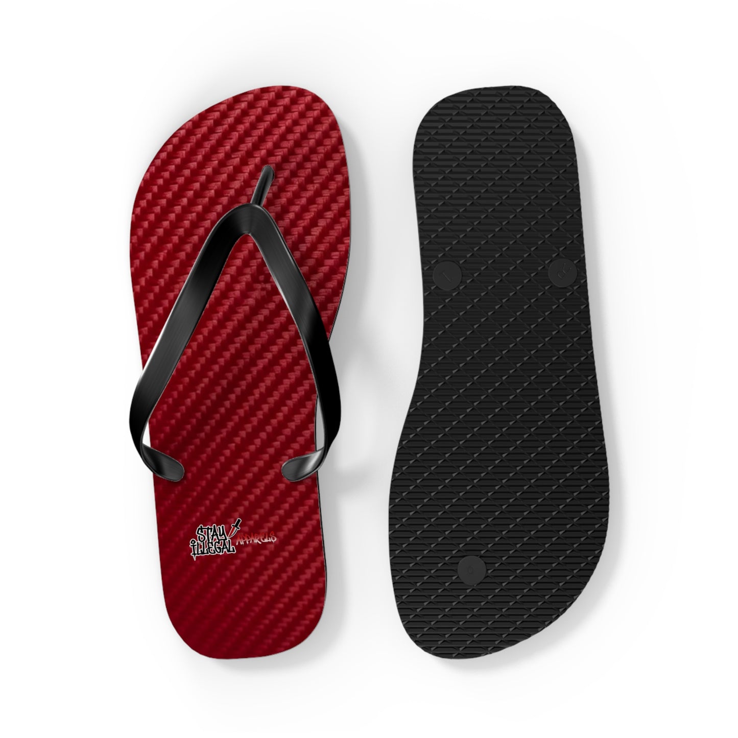 Carbon Fibre Flip Flops – Stay Illegal Claret