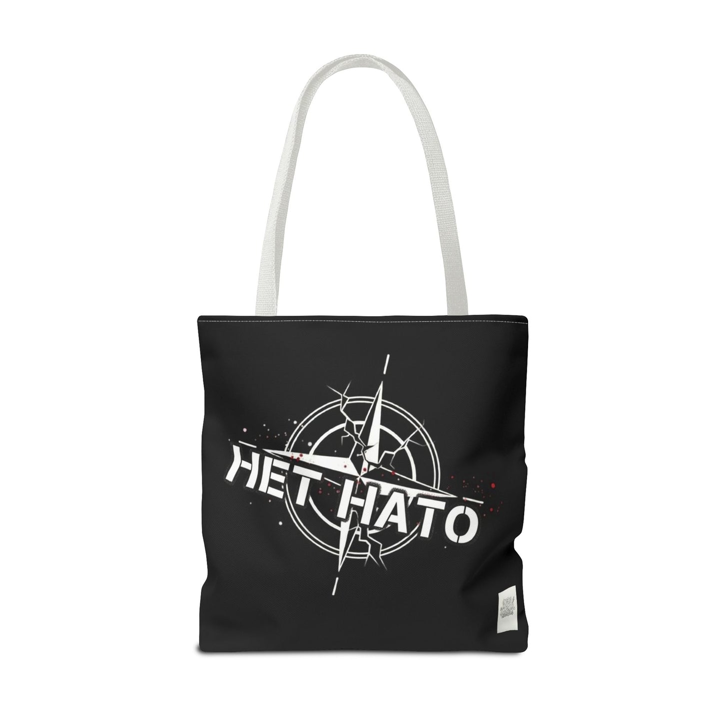 Bolso de mano negro NO A LA OTAN — Anti-OTAN inglés/ruso