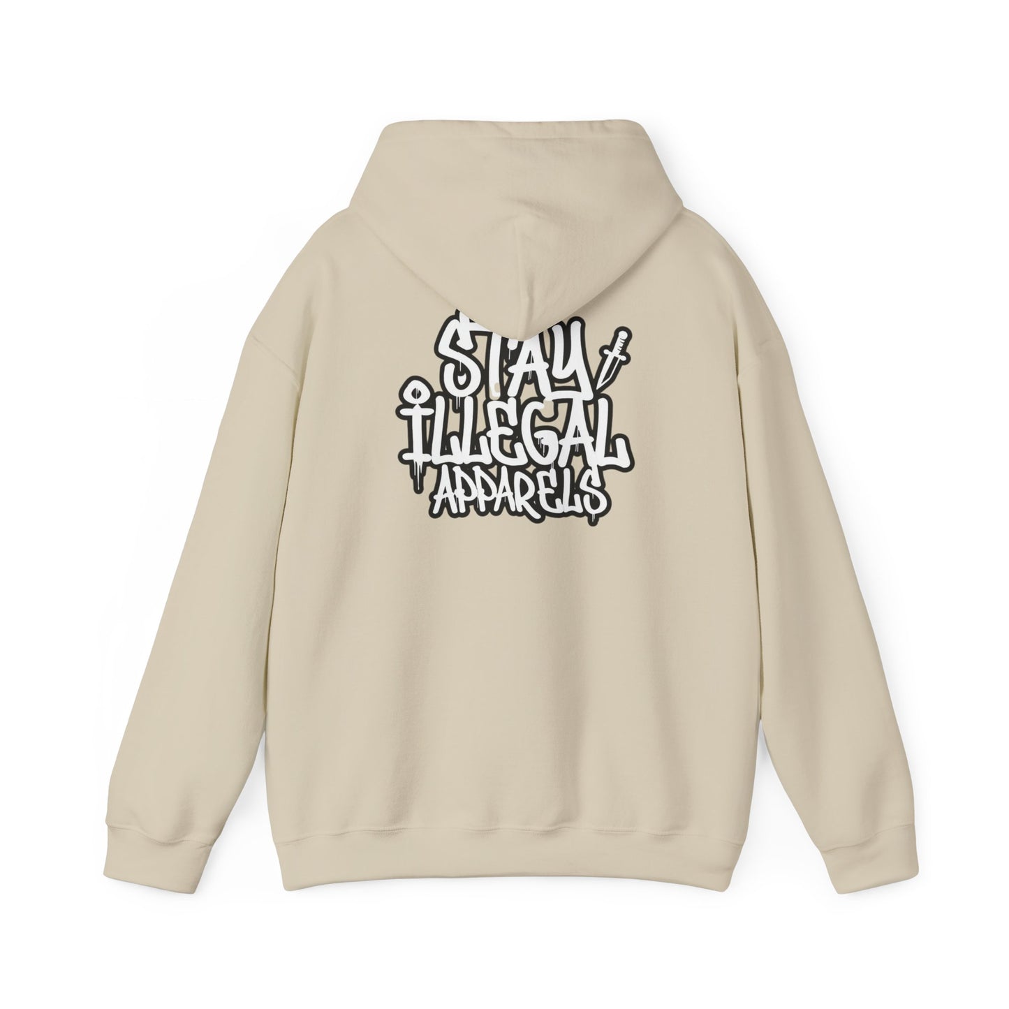 Stay Illegal Graffiti Hoodie - Mobile Heart