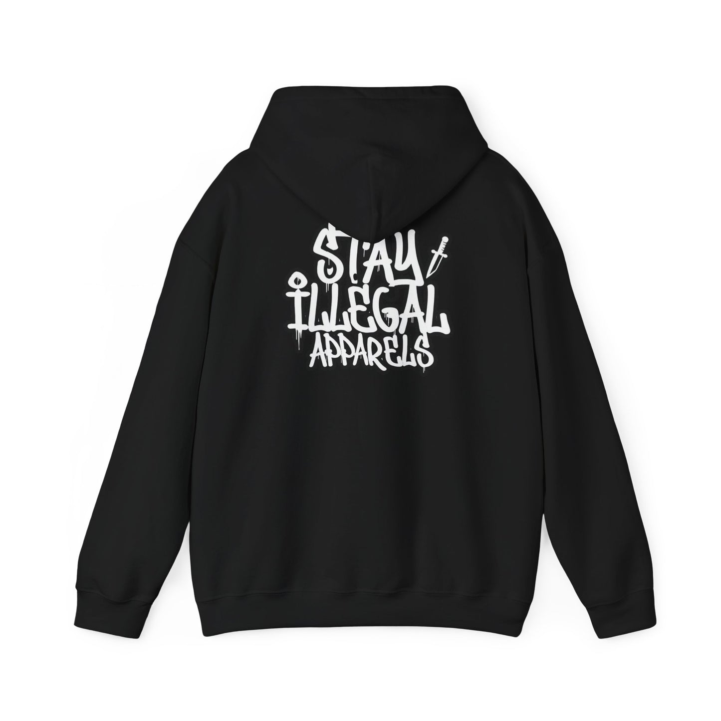 Stay Illegal Graffiti Hoodie - Mobile Heart