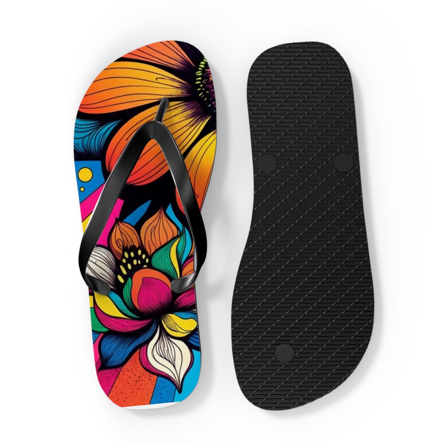 Flower Flip Flops – Retro Vibe