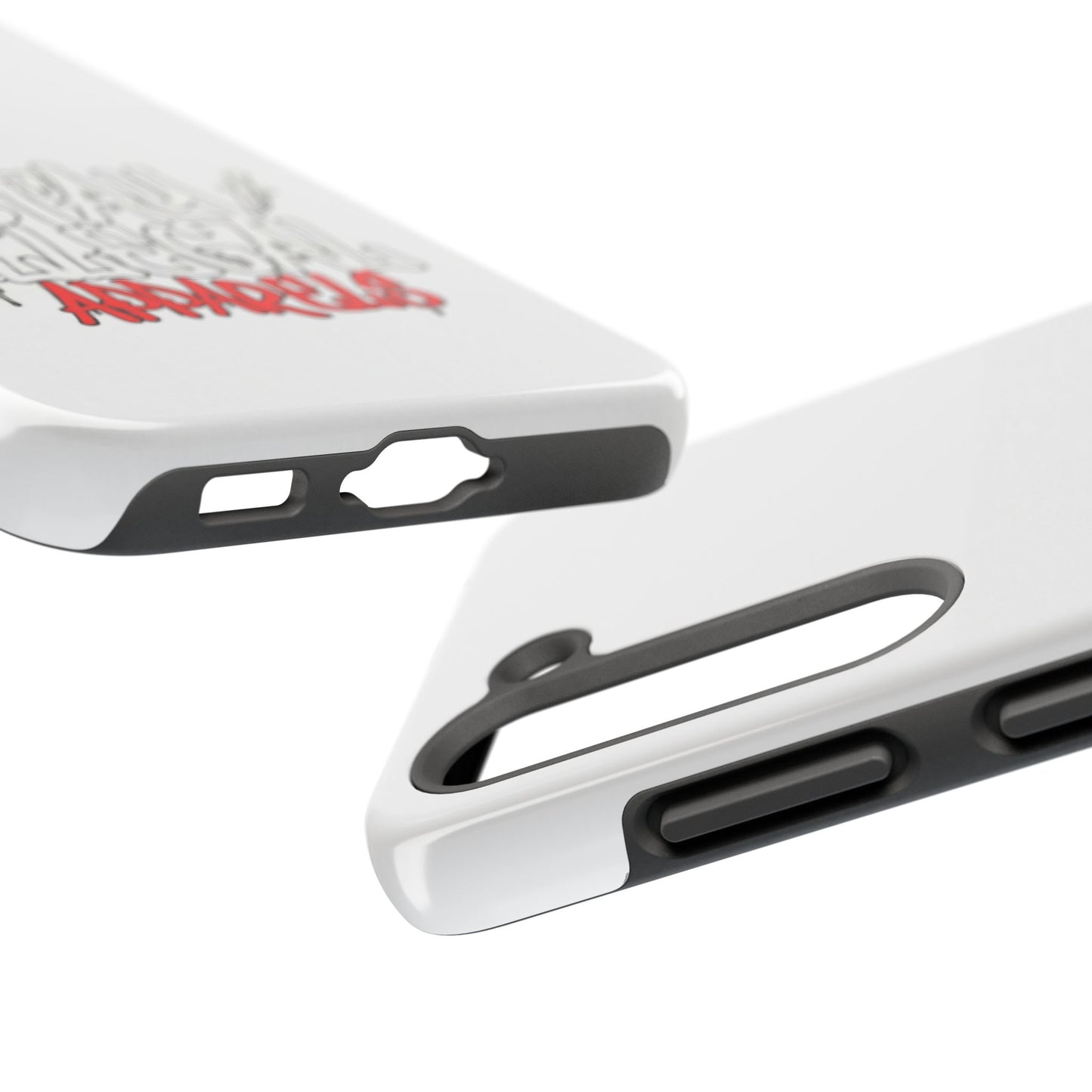 Coque de téléphone Stay Illegal - Blanc/Rouge robuste