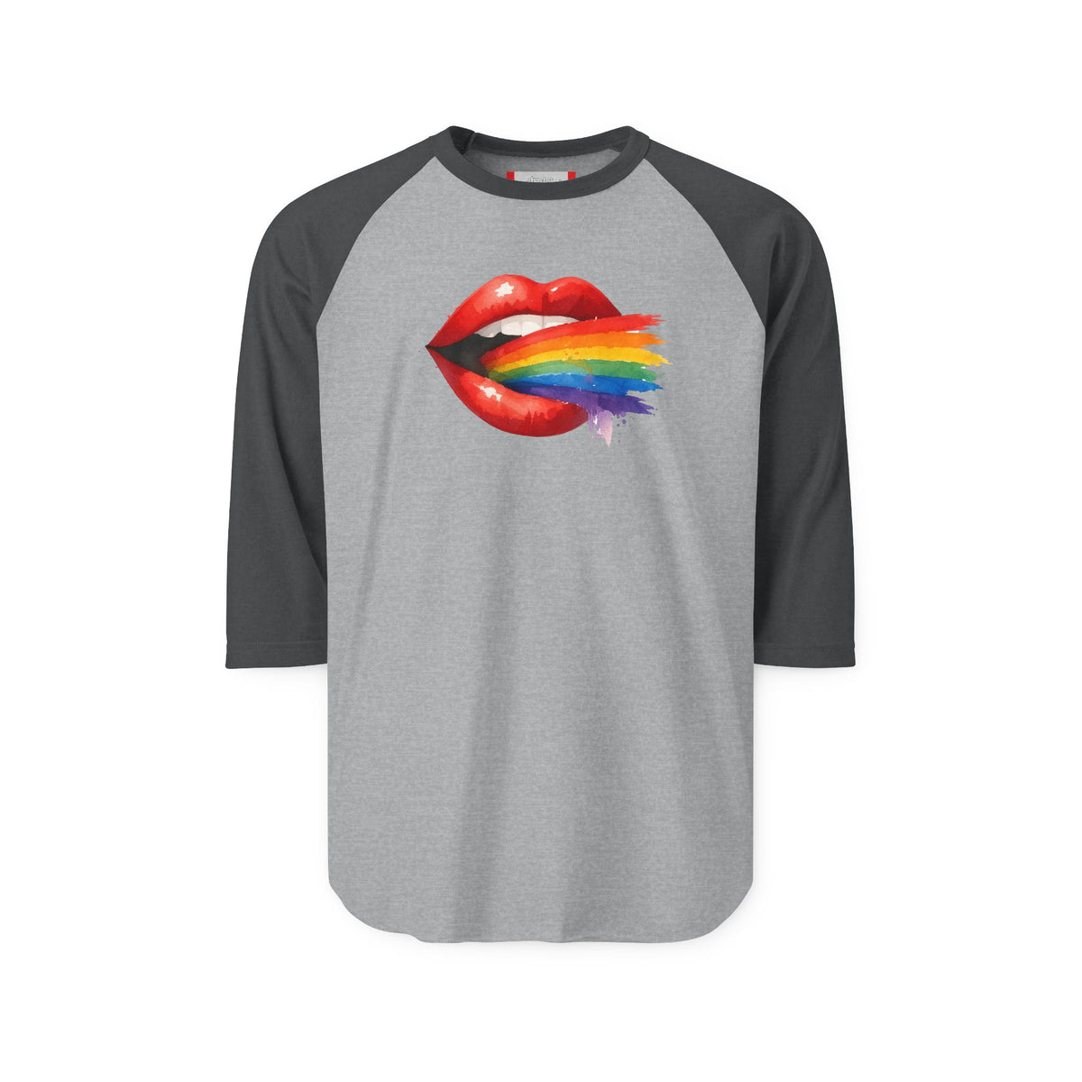 Stay Illegal Raglan 3/4 Sleeve T-Shirt — Sexy Lips
