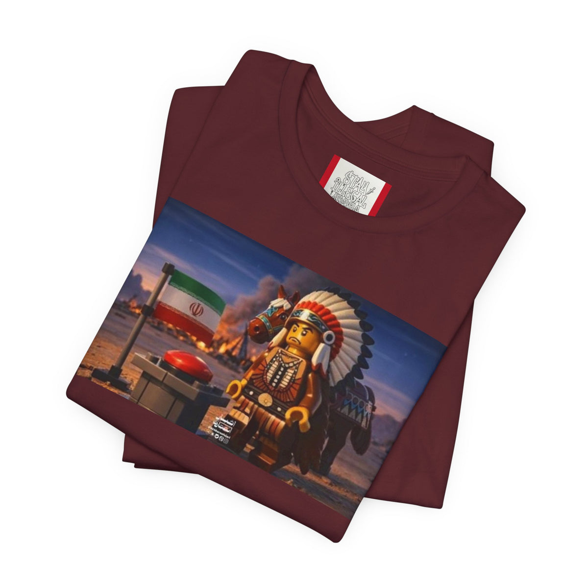 Propaganda T‑Shirt — IRAN LEGOS — USA Invaders
