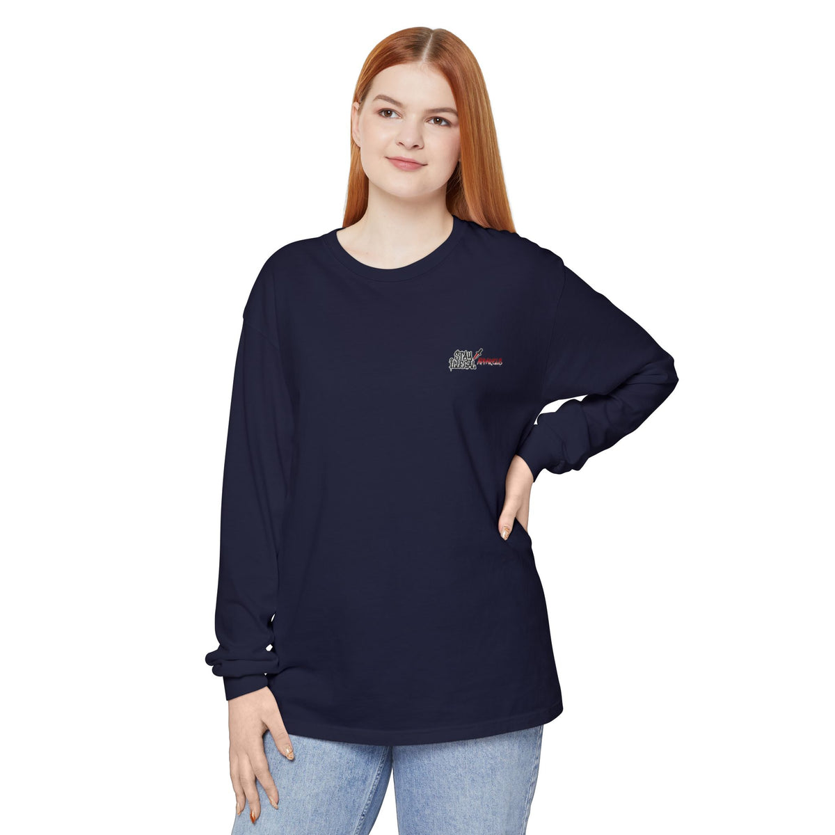 Long Sleeve Tee — More Europe 20euros Back Print