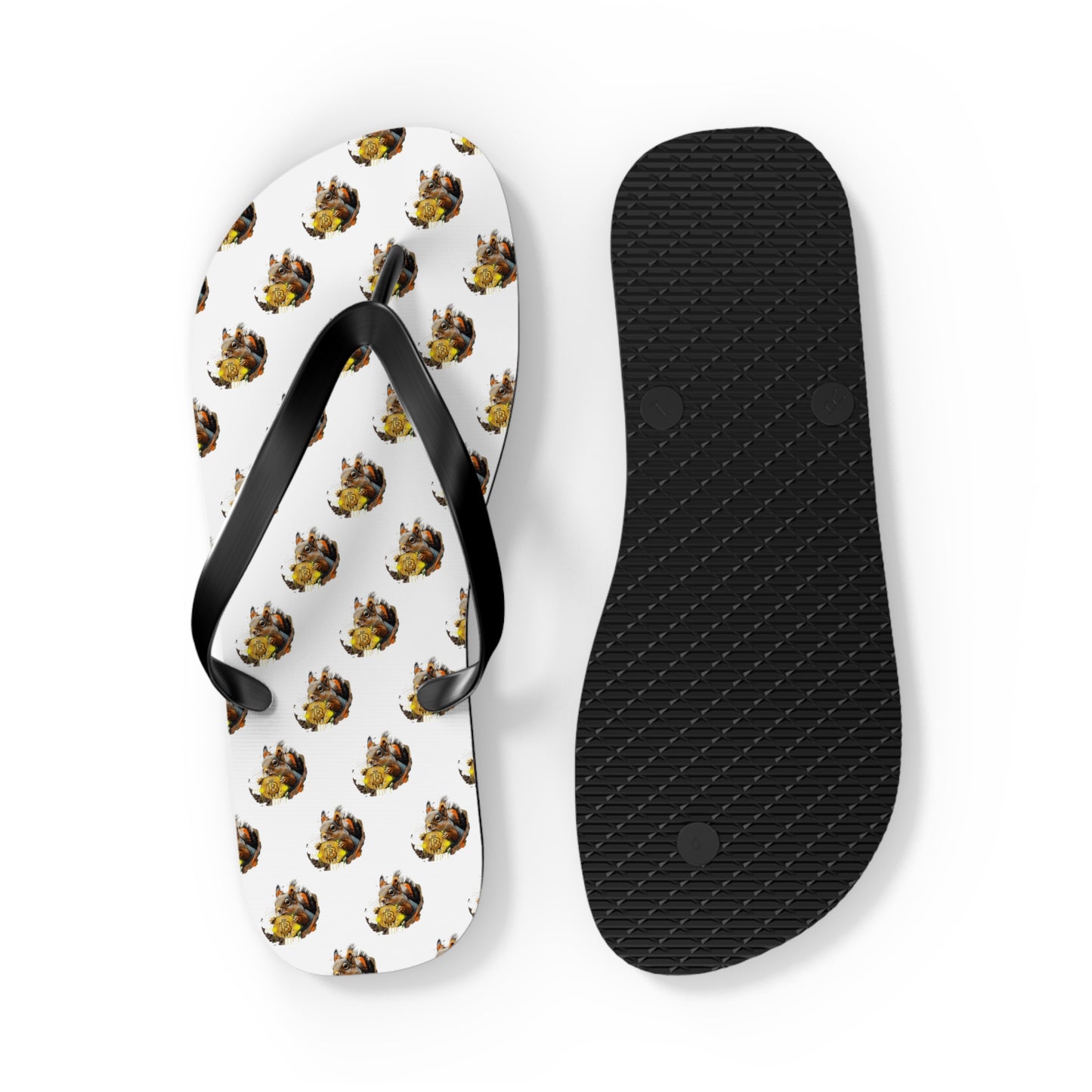 BitCoin Squirrel Flip Flops – Protest Finance