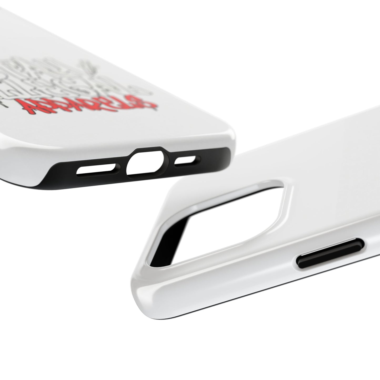 Coque de téléphone Stay Illegal - Blanc/Rouge robuste