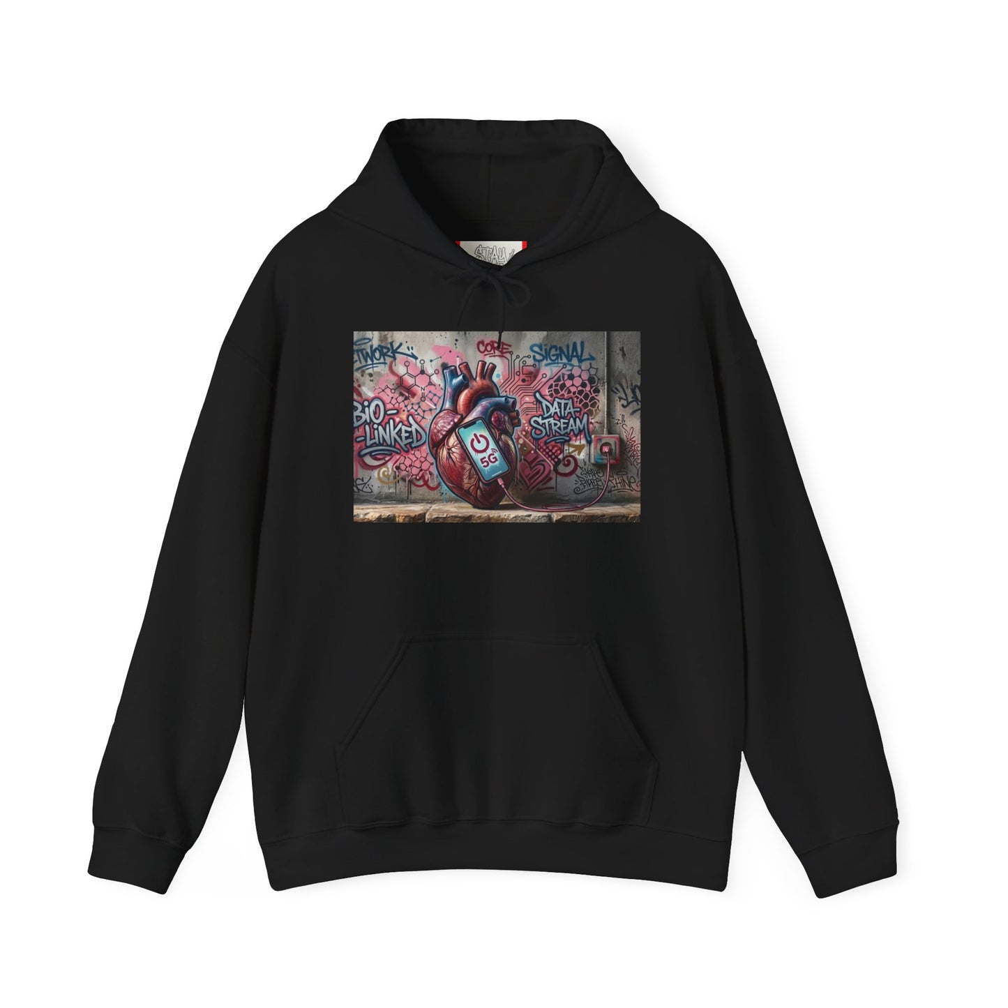 Stay Illegal Graffiti Hoodie - Mobile Heart