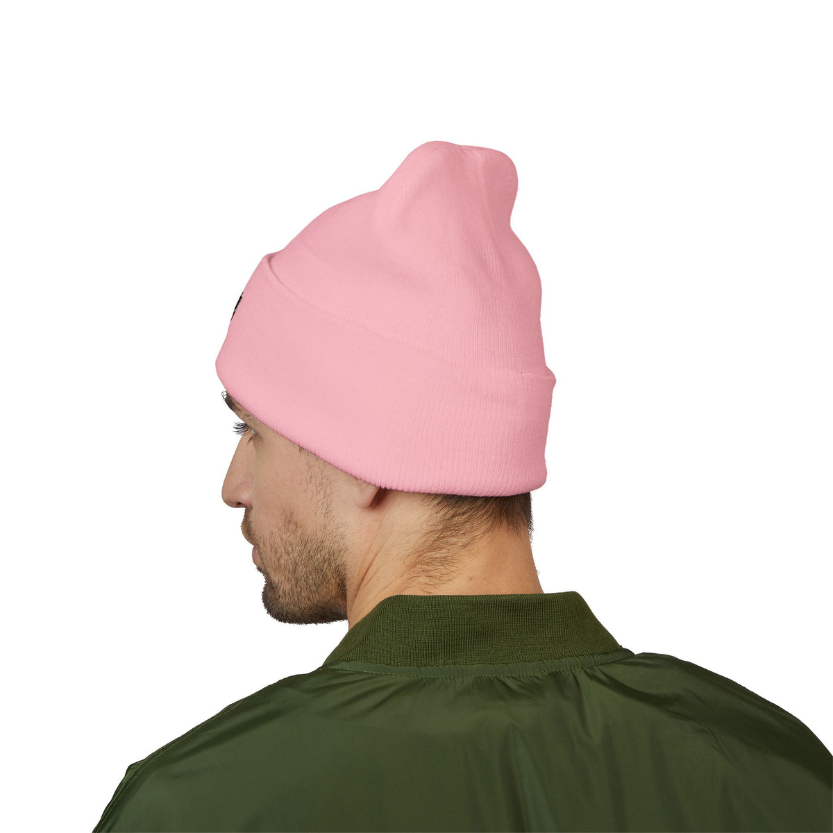 Embroidered Daruma Cuffed Beanie — Stop The Genocide Beenie Hat