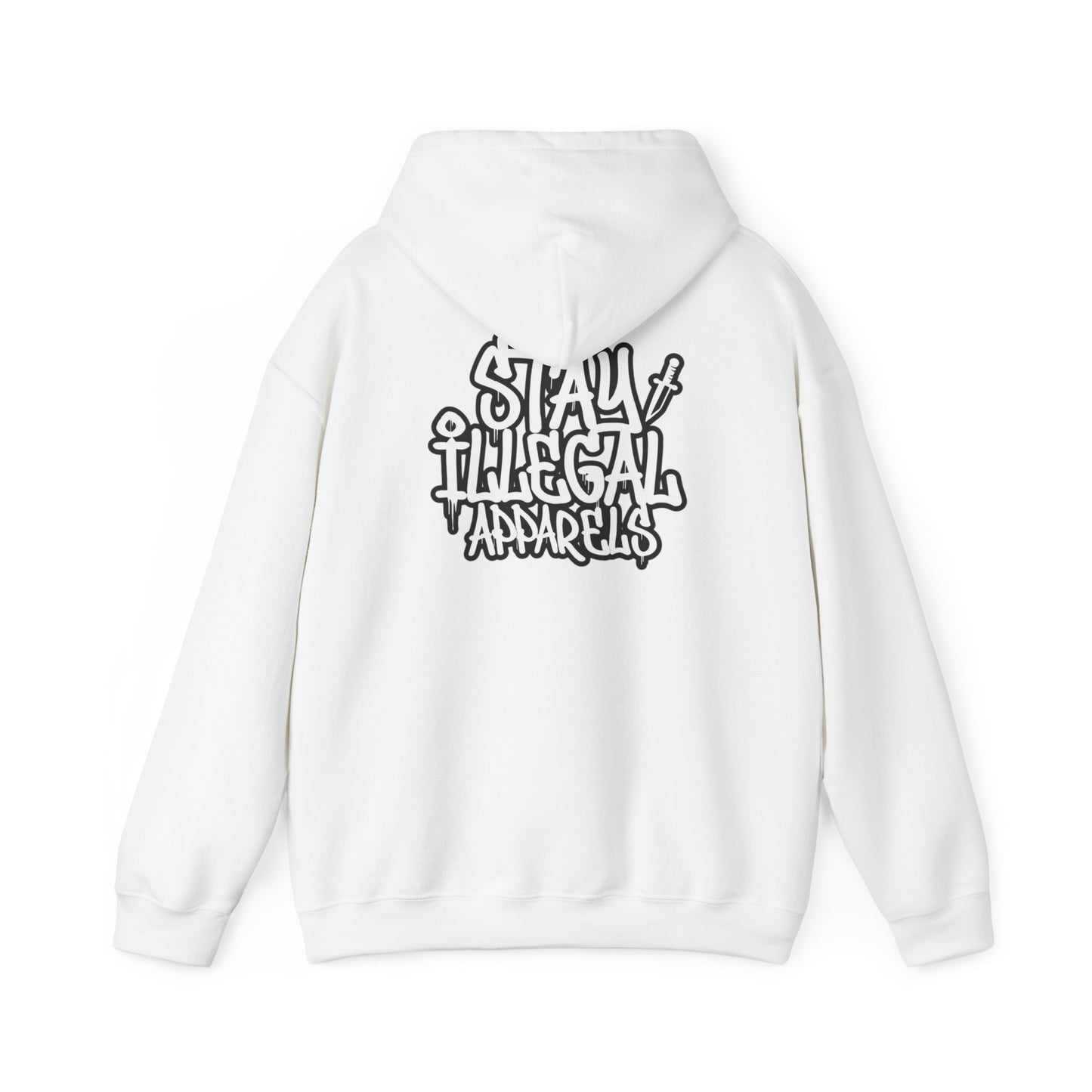 Stay Illegal Graffiti Hoodie - Mobile Heart