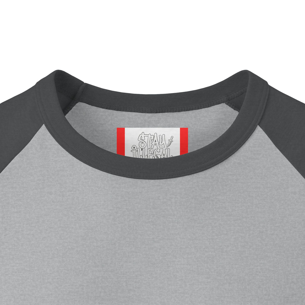 Stay Illegal Raglan 3/4 Sleeve T-Shirt — Monkey Brains