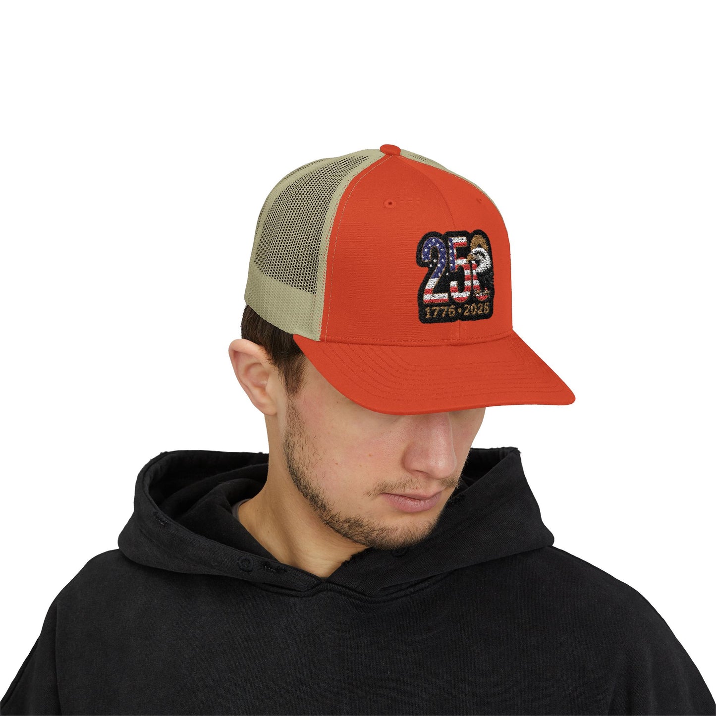 Stay Illegal Trucker Cap — USA 250th Anniversary Eagle Patch