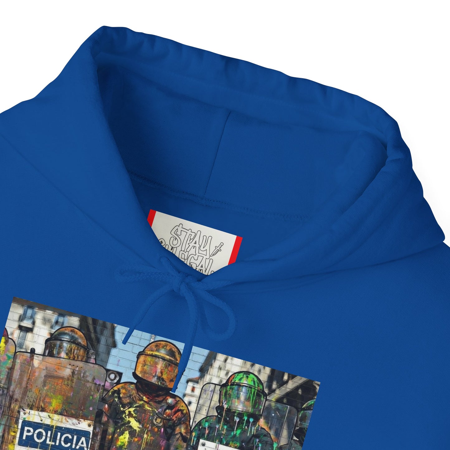 Stay Illegal Graffiti Hoodie - Policia Policia