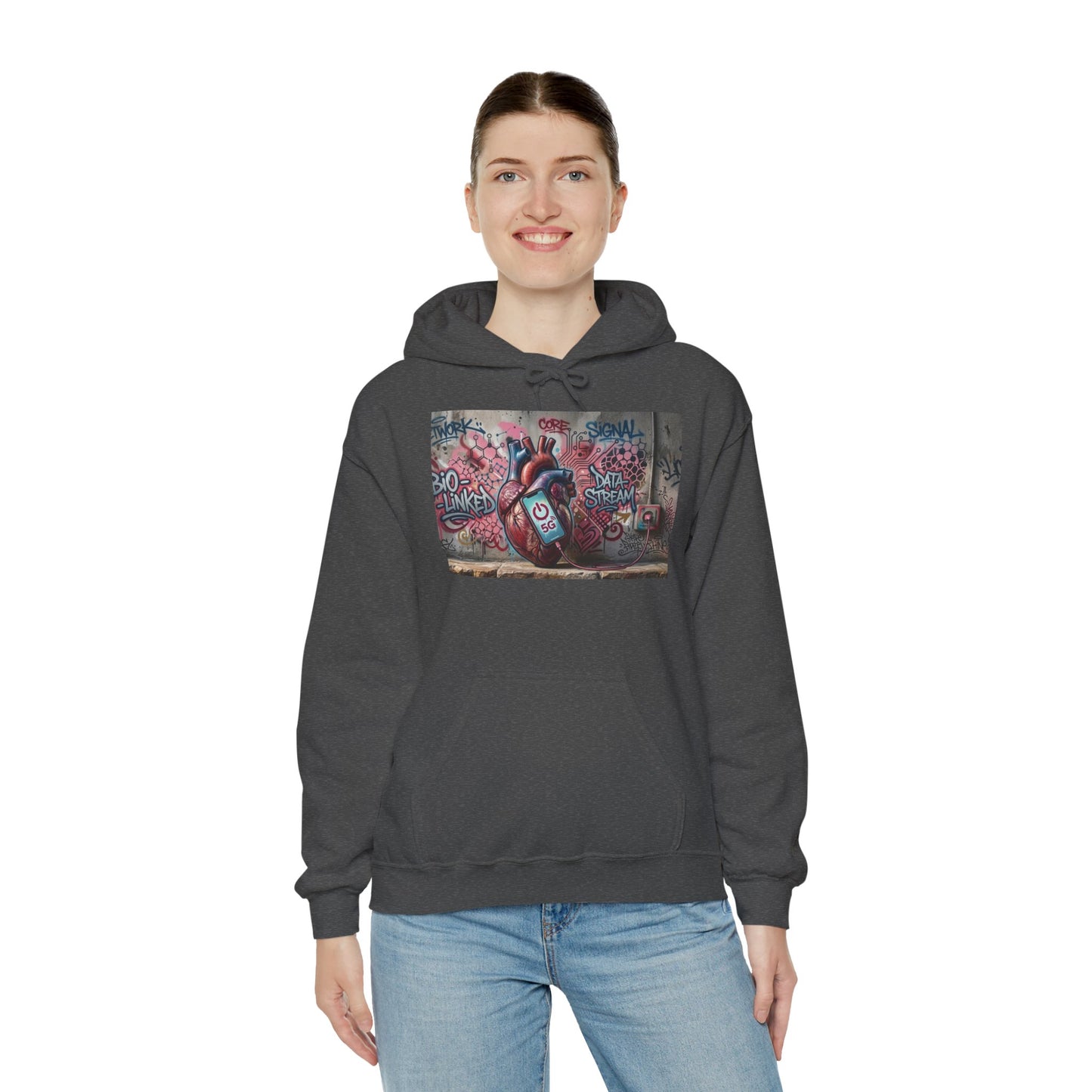 Stay Illegal Graffiti Hoodie - Mobile Heart