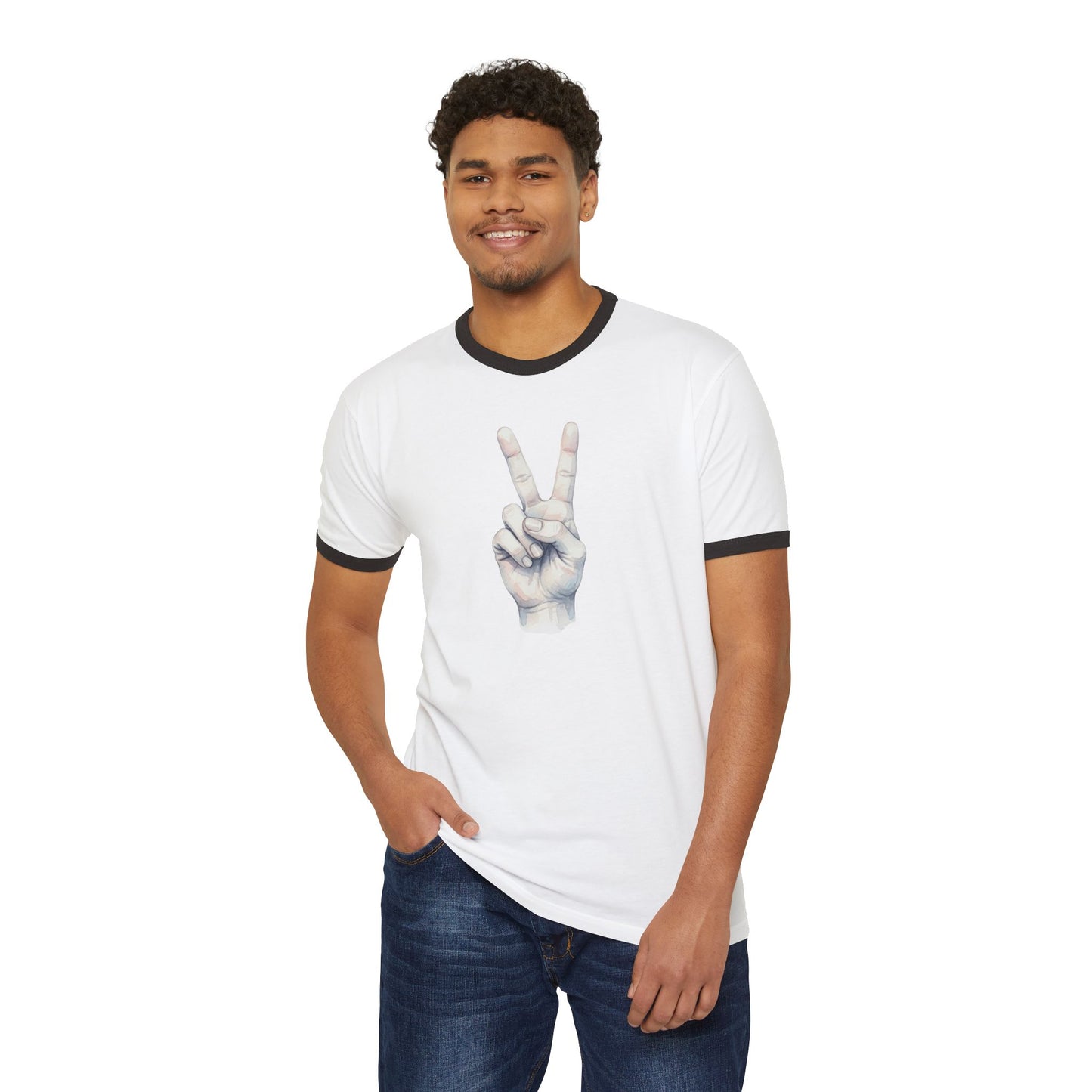Stay Illegal Ringer T-Shirt — Fingers Of Victory