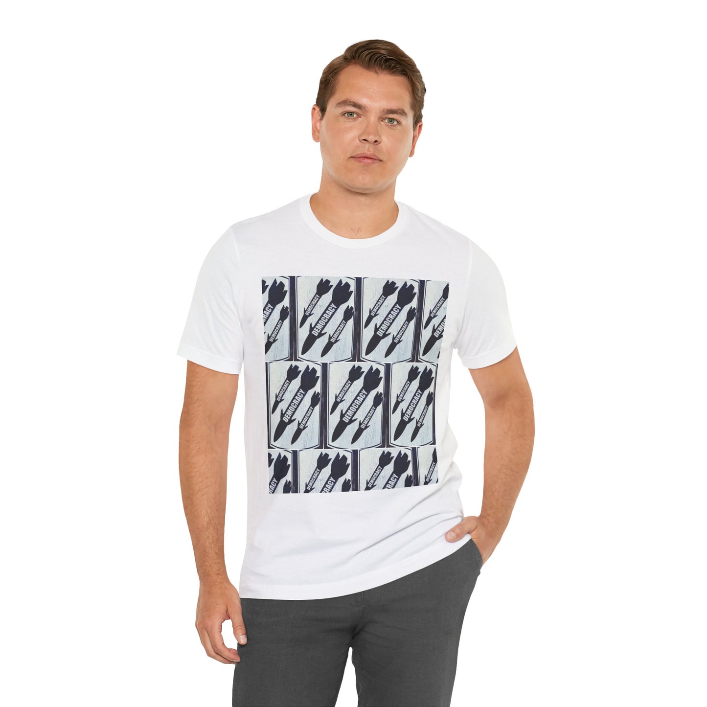 Protest T‑Shirt — DEMOCRATIC MISSILES