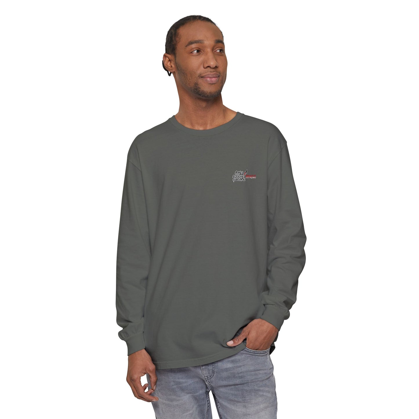 Stay Illegal Isignia - Plain Colour Long Sleeve Tee