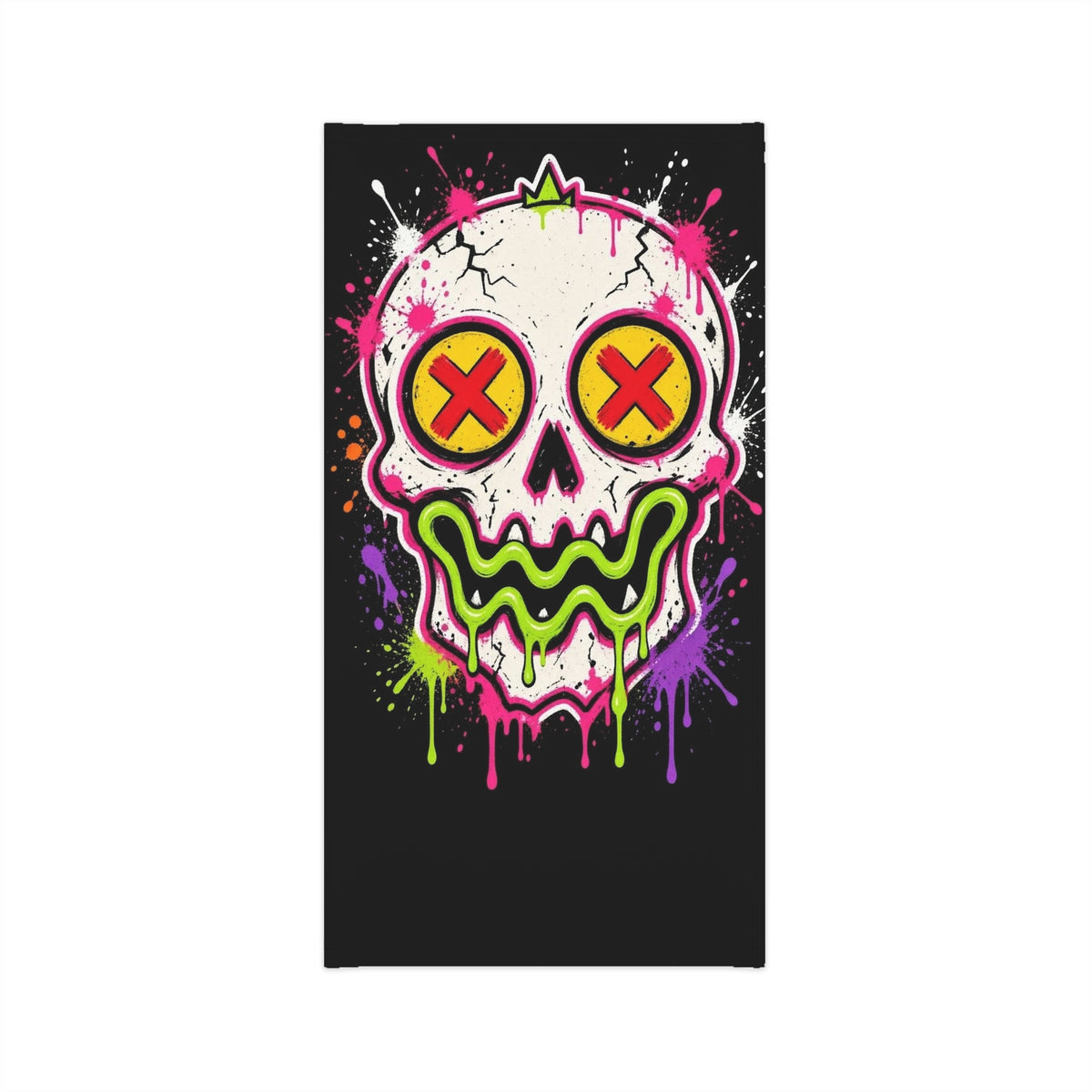 Lightweight Graffiti Neck Gaiter - Neon Face 3
