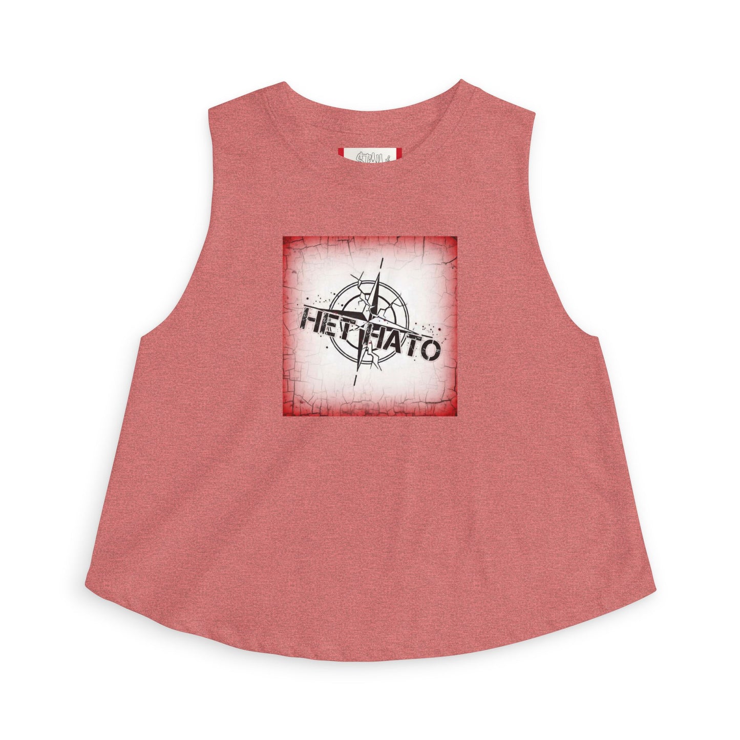 Crop Top — « NON À L'OTAN » Femme ROUGE/Russe