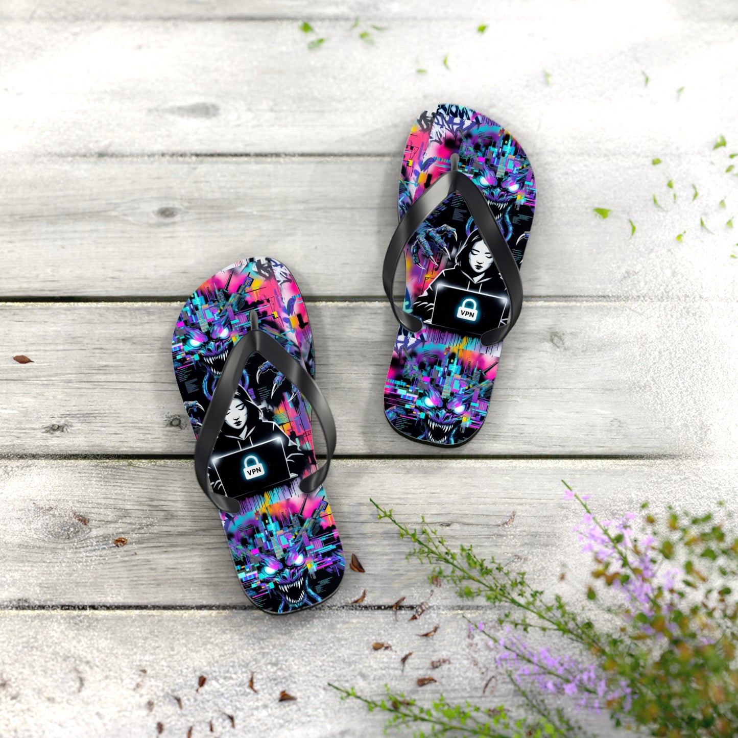 VPN Beach Flip Flops – Power Surge