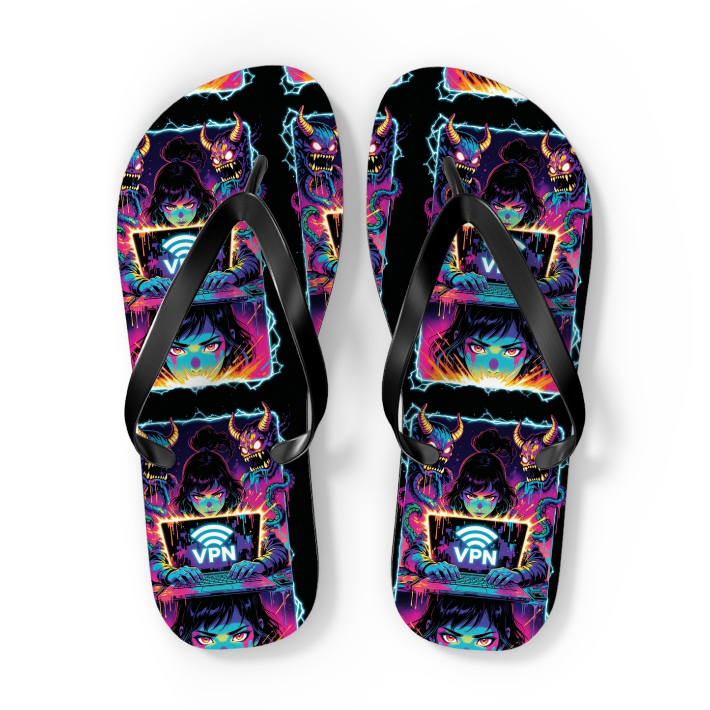 VPN Beach Flip Flops – Screen Time