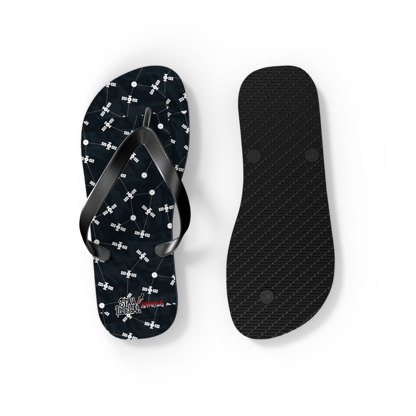 Satellite Flip Flops – Stay Illegal Satellite Black