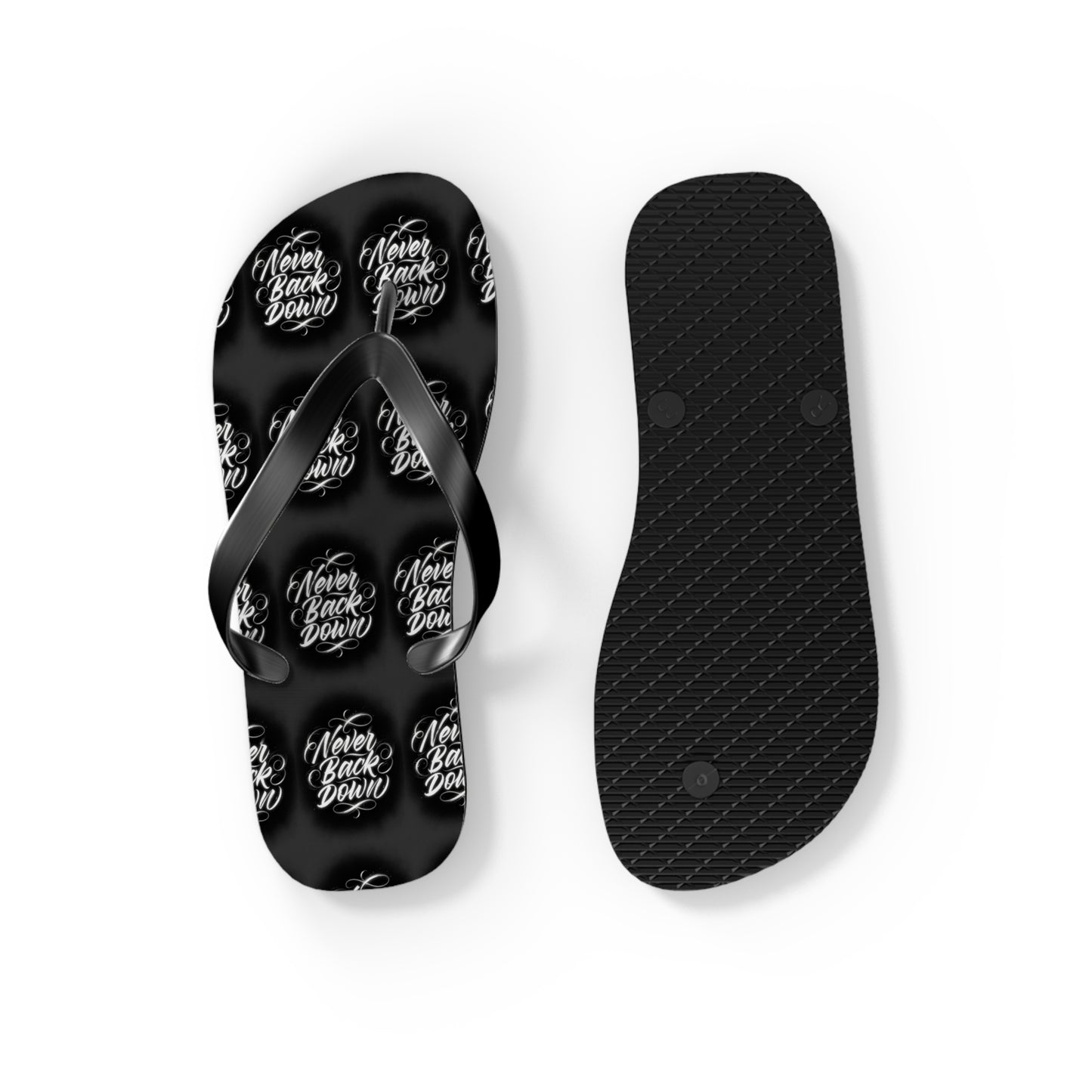 Never Back Down Flip Flops – Never Never