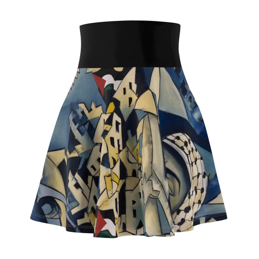 Women's Skater Skirt — Gaza Skyline Day
