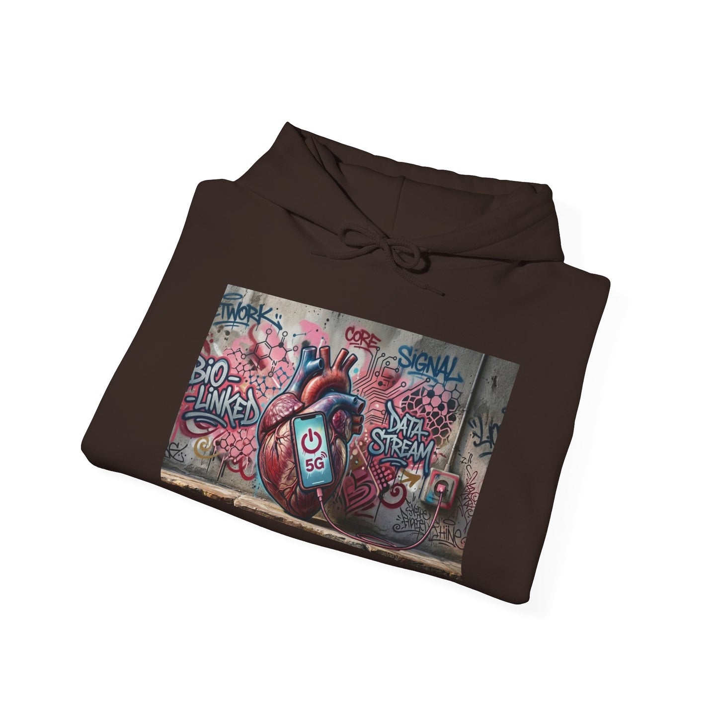 Stay Illegal Graffiti Hoodie - Mobile Heart