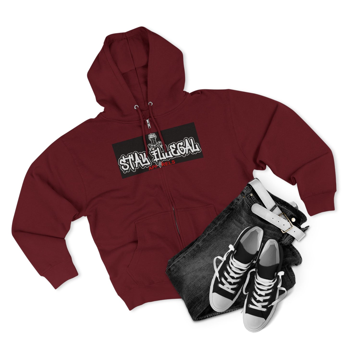 Tiger Smile Hoodie — Stay Illegal Zip Hoodie