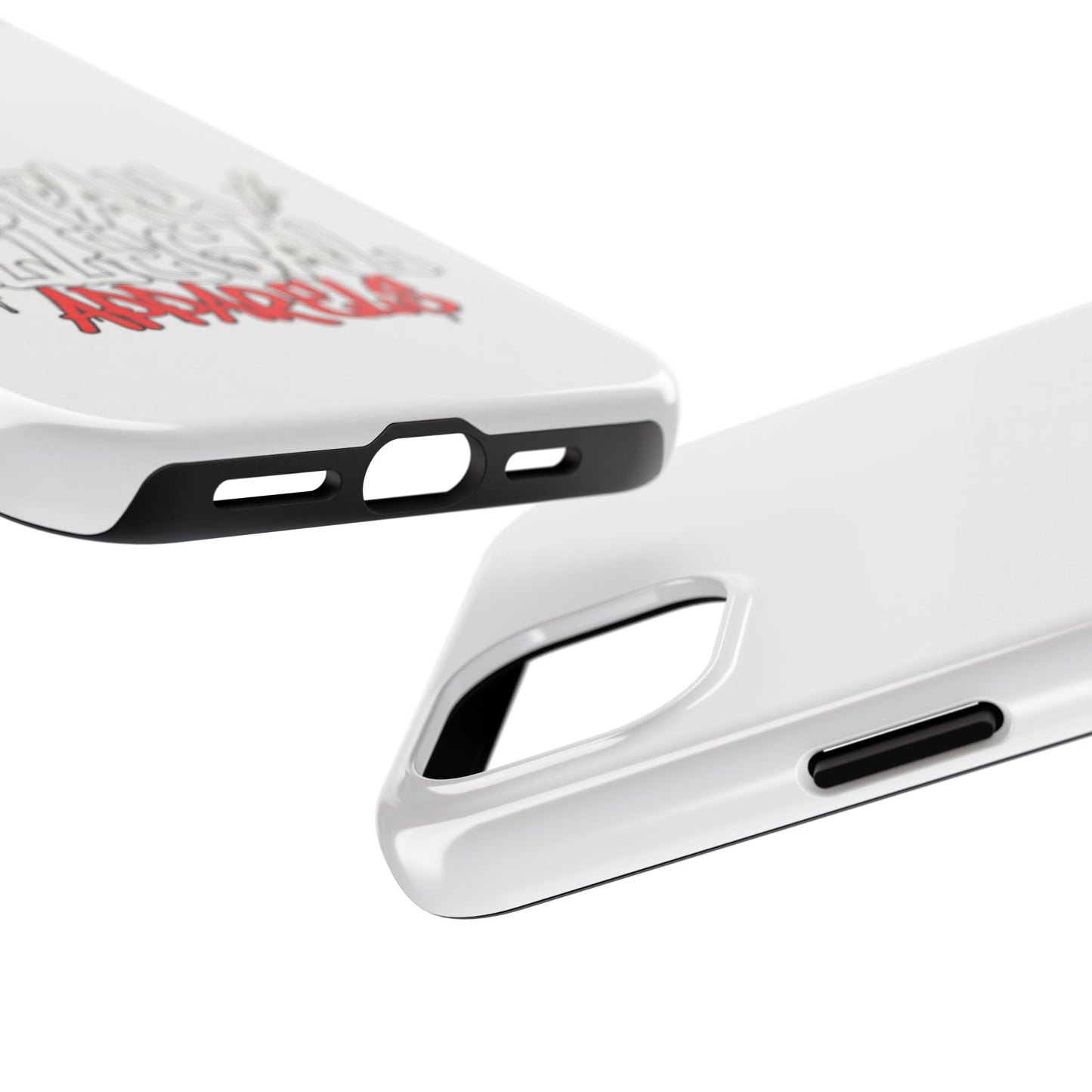 Coque de téléphone Stay Illegal - Blanc/Rouge robuste