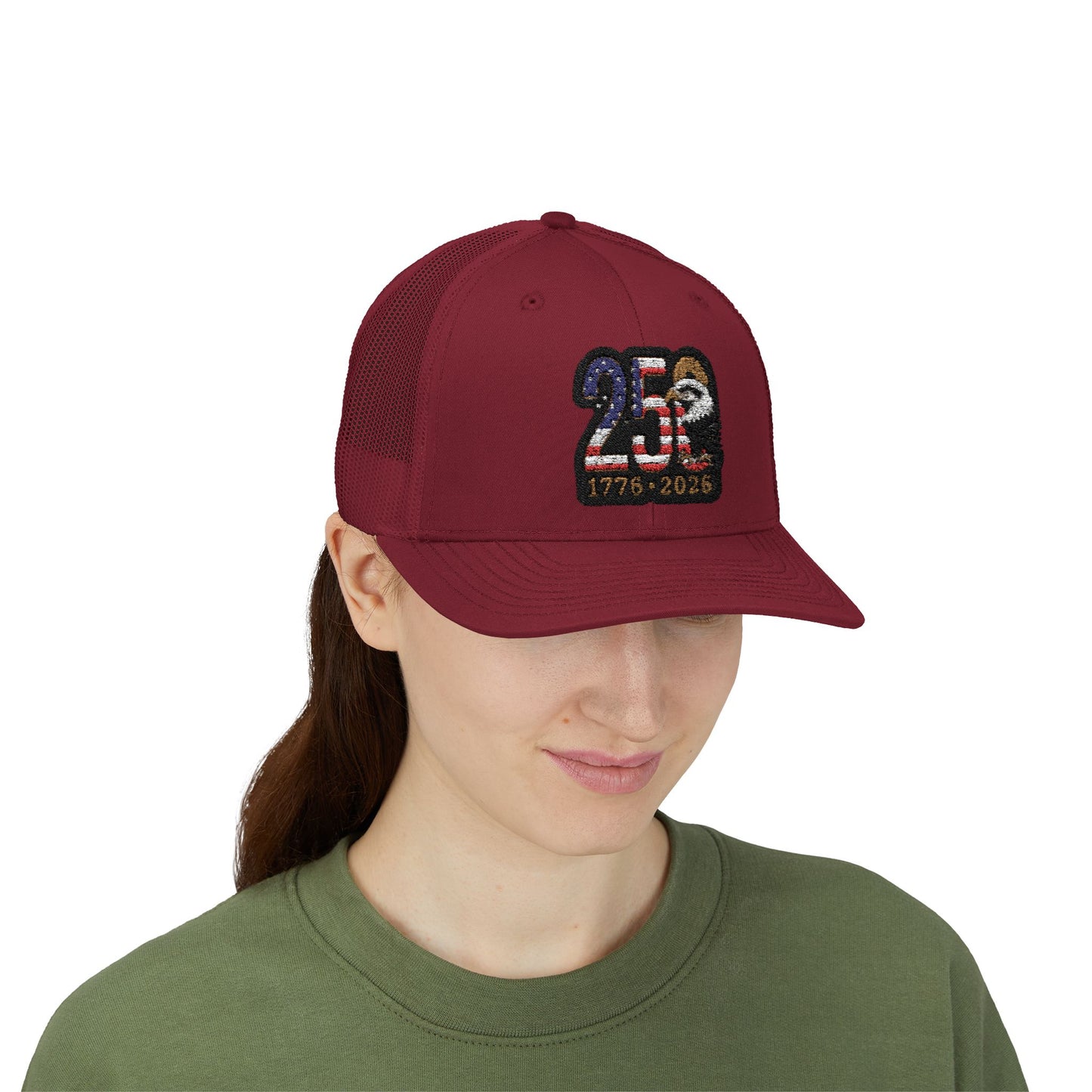 Stay Illegal Trucker Cap — USA 250th Anniversary Eagle Patch