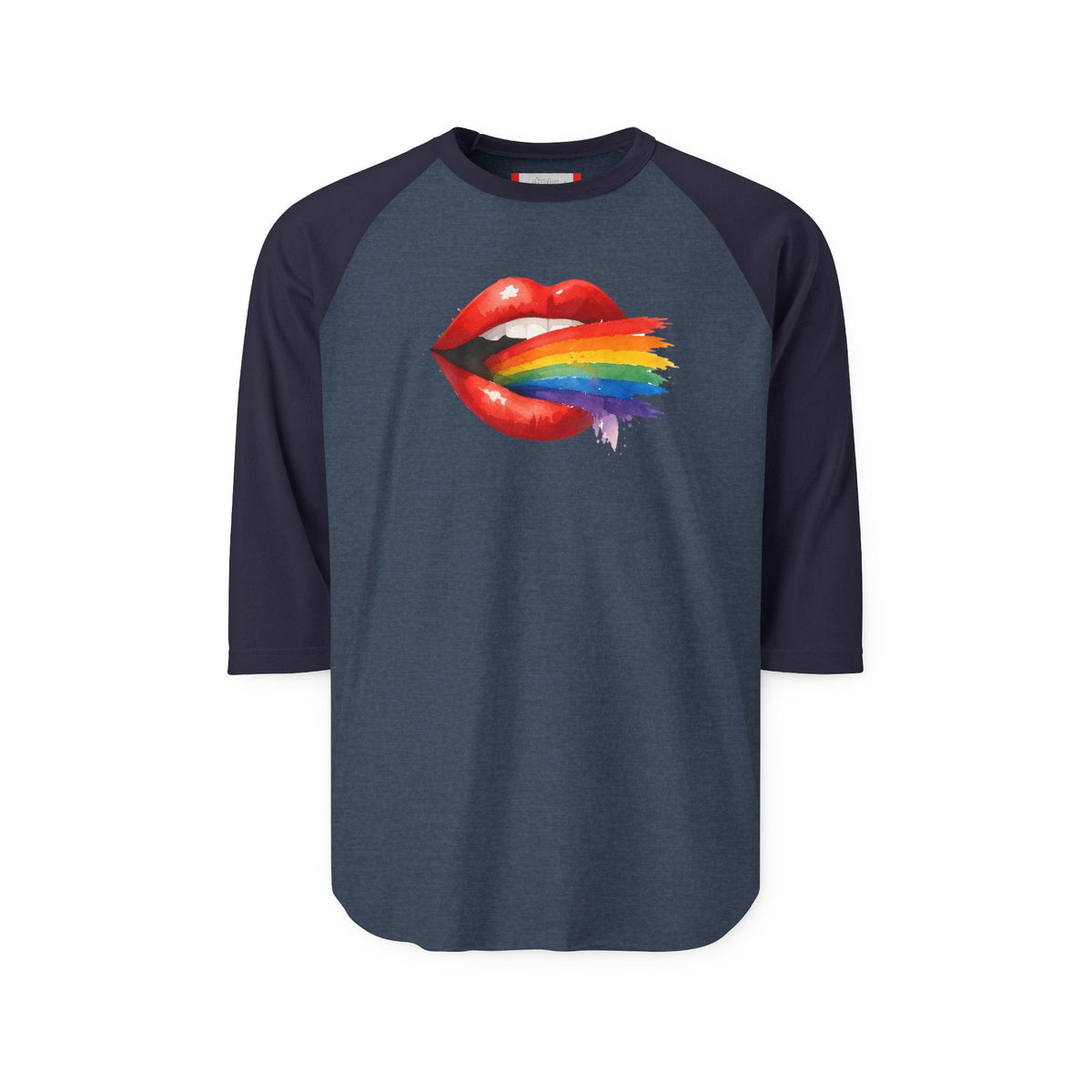 Stay Illegal Raglan 3/4 Sleeve T-Shirt — Sexy Lips