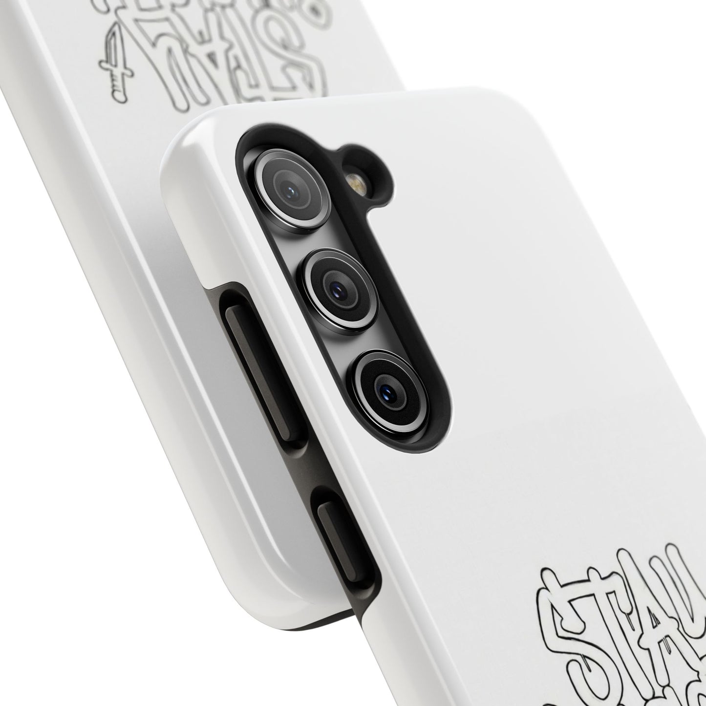 Coque de téléphone Stay Illegal - Blanc/Rouge robuste