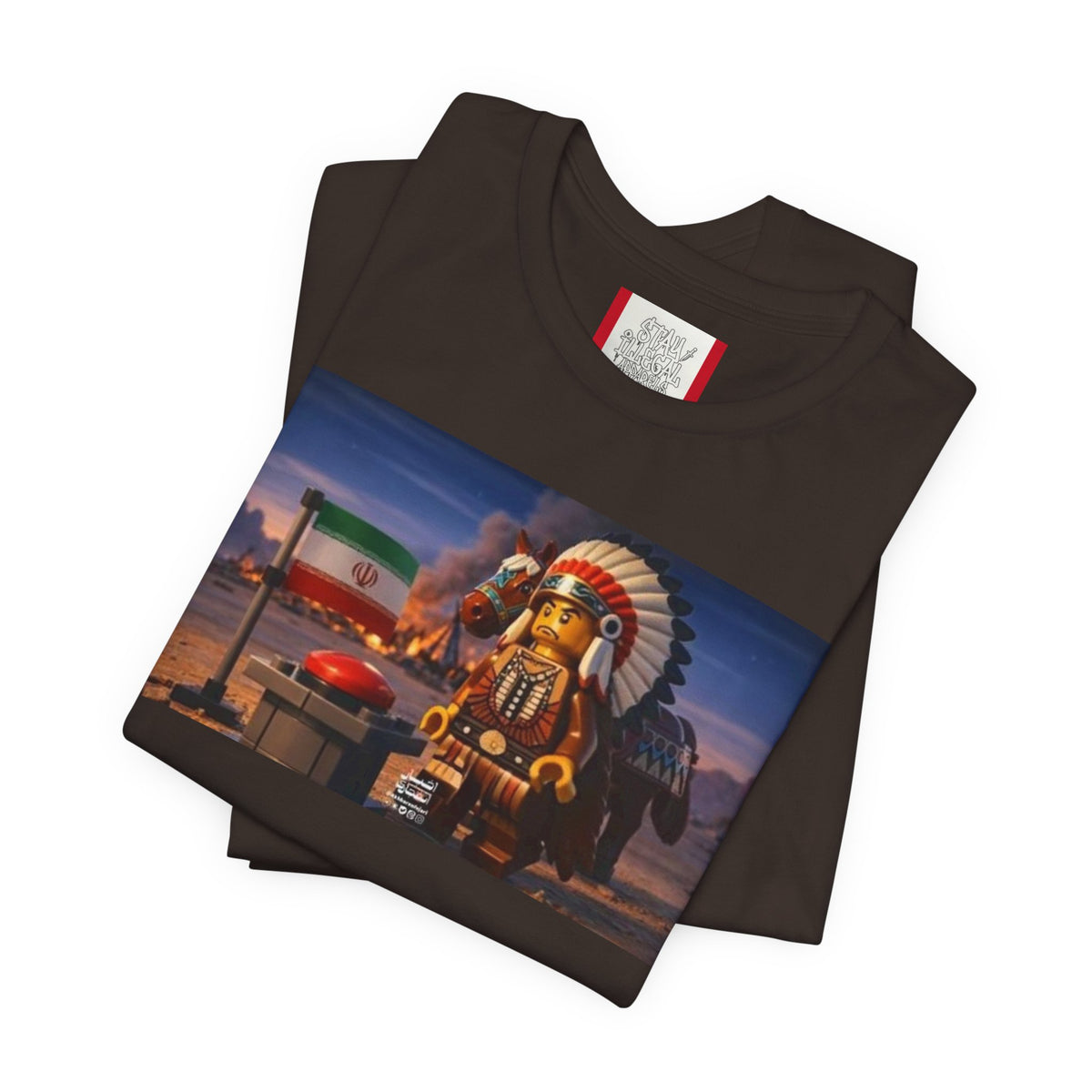 Propaganda T‑Shirt — IRAN LEGOS — USA Invaders