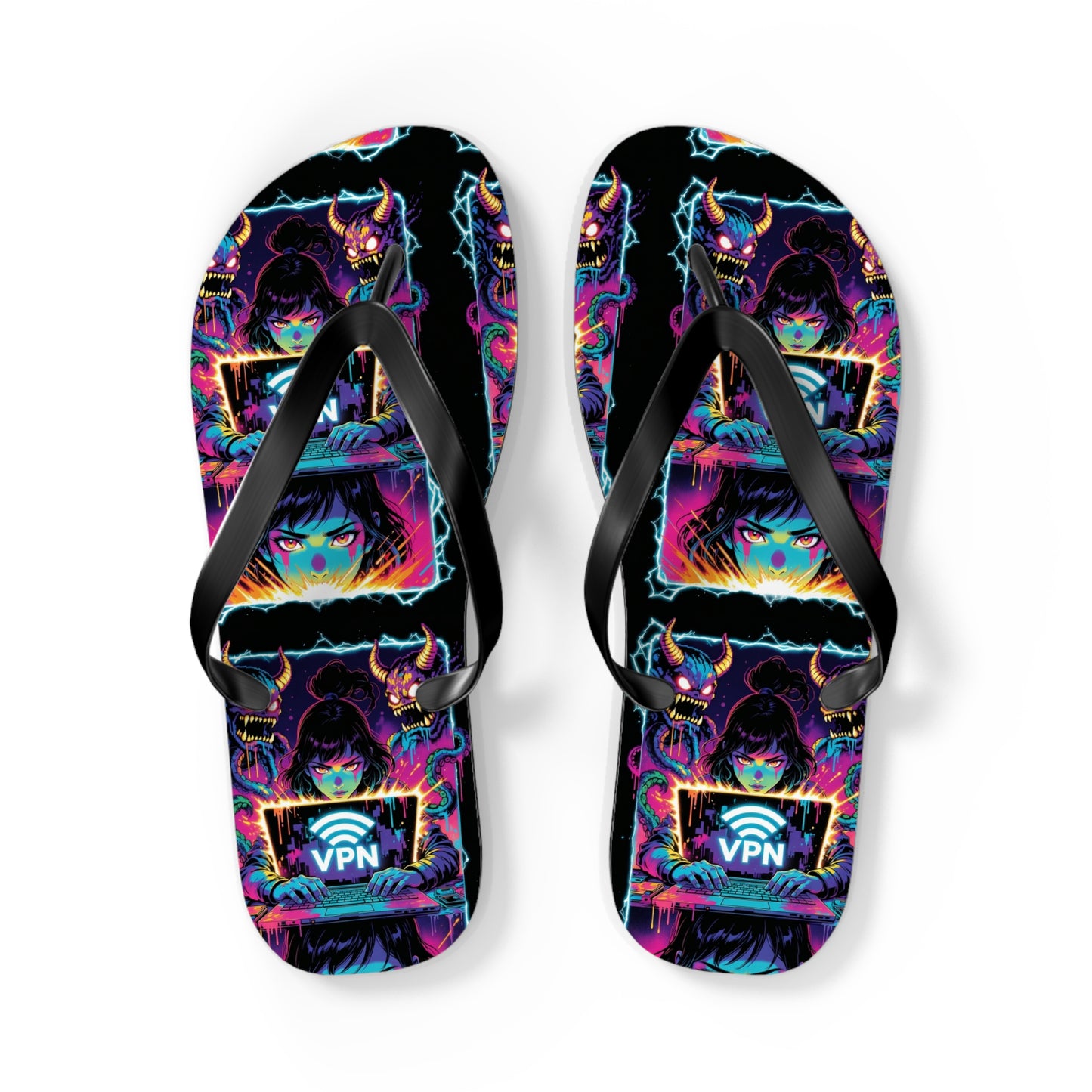 VPN Beach Flip Flops – Screen Time
