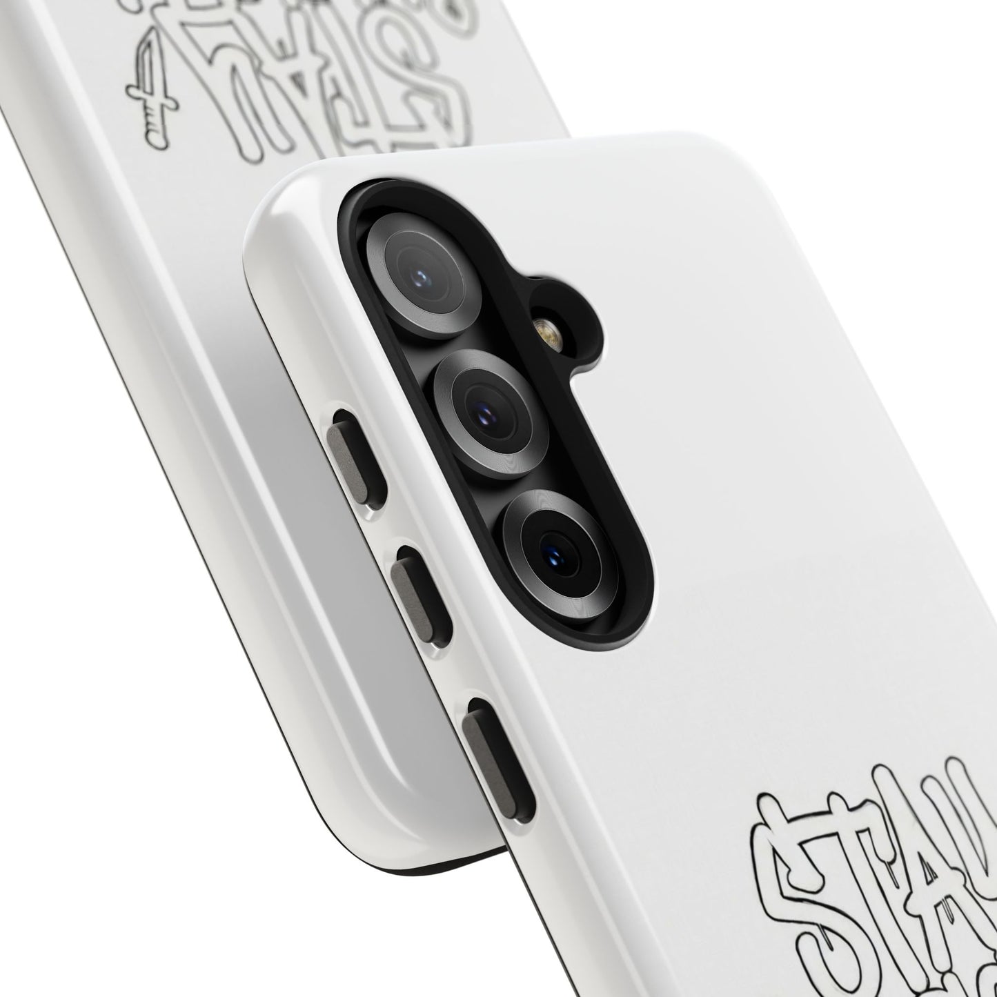 Coque de téléphone Stay Illegal - Blanc/Rouge robuste
