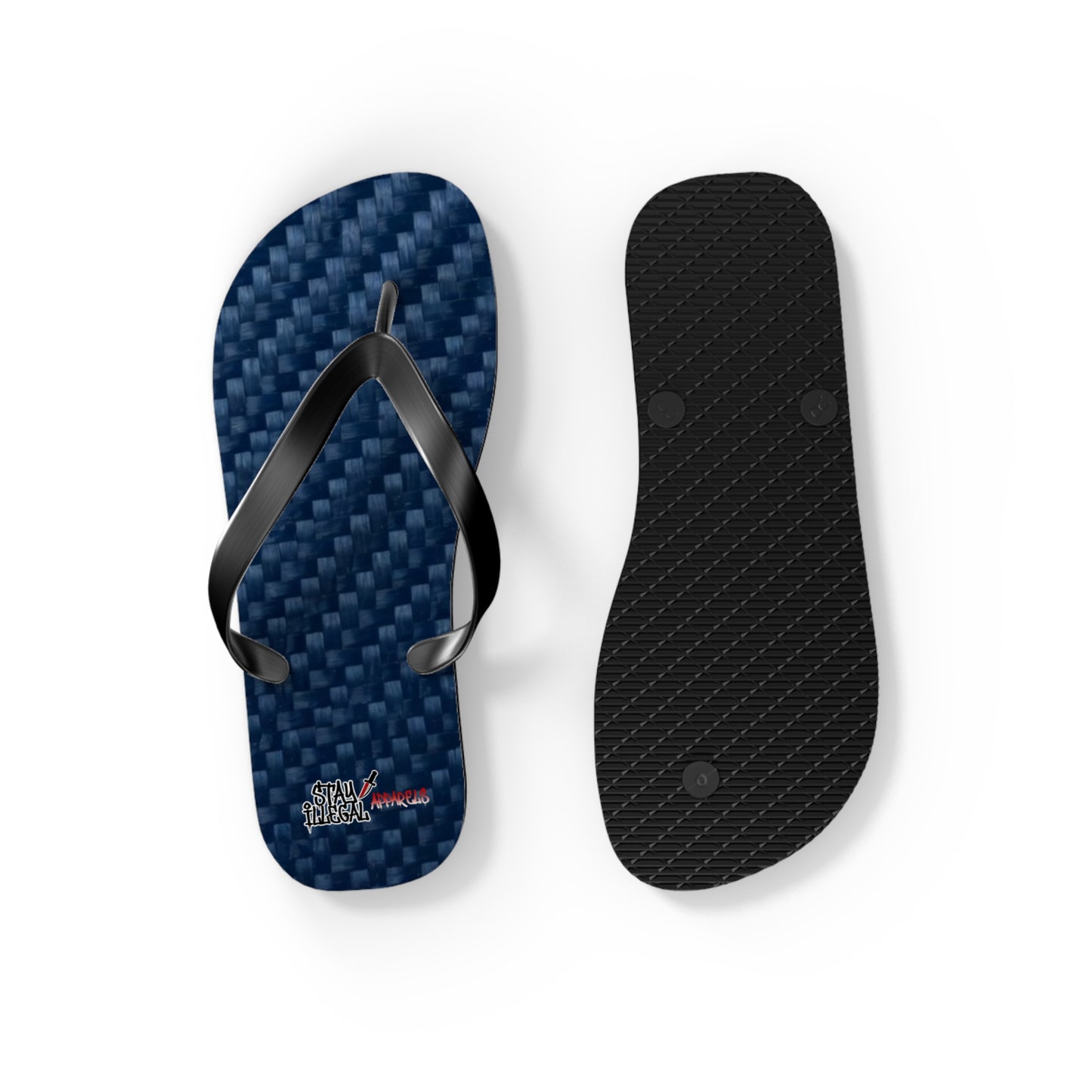 Carbon Fibre Flip Flops – Stay Illegal Blue