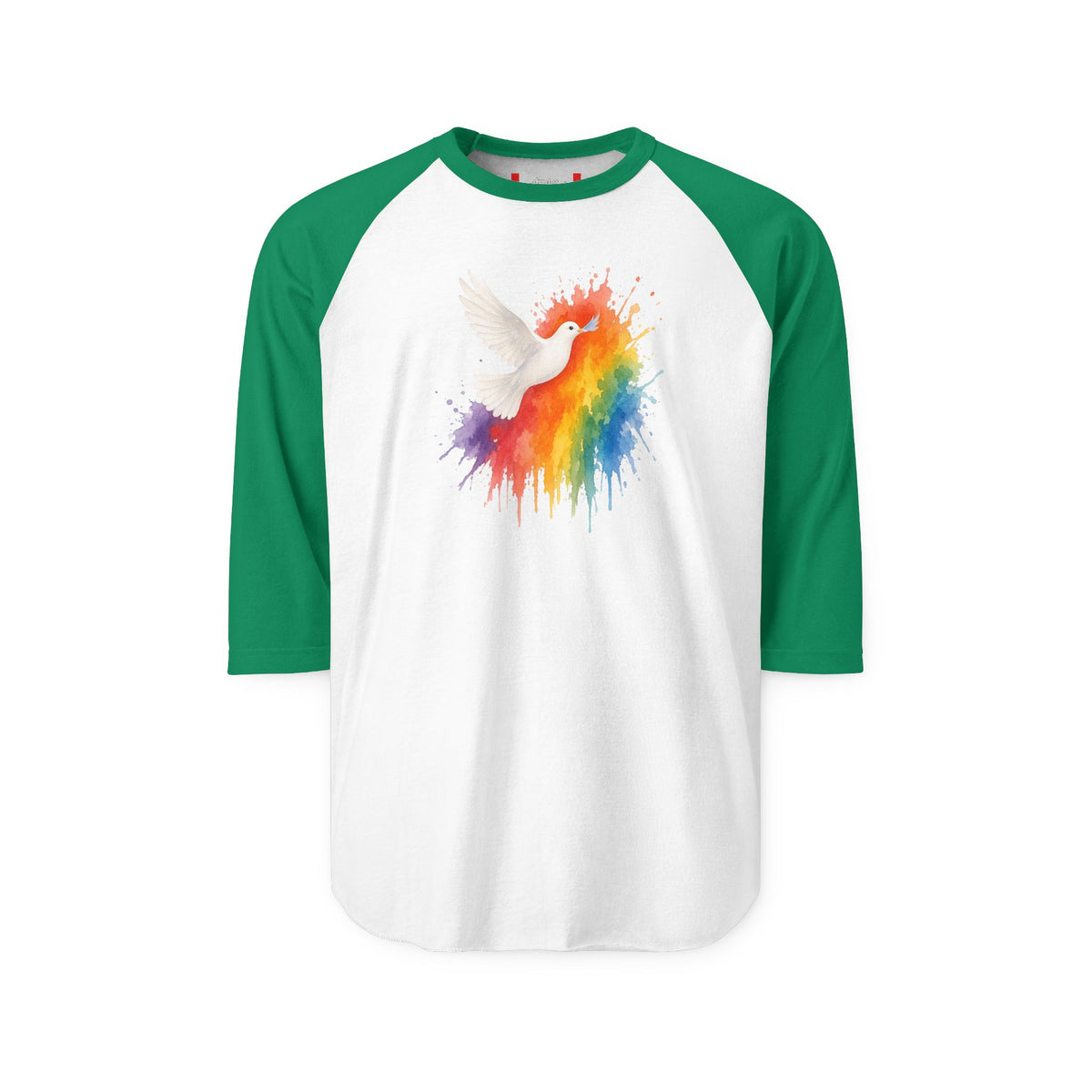 Stay Illegal Raglan 3/4 Sleeve T-Shirt — Gay Dove