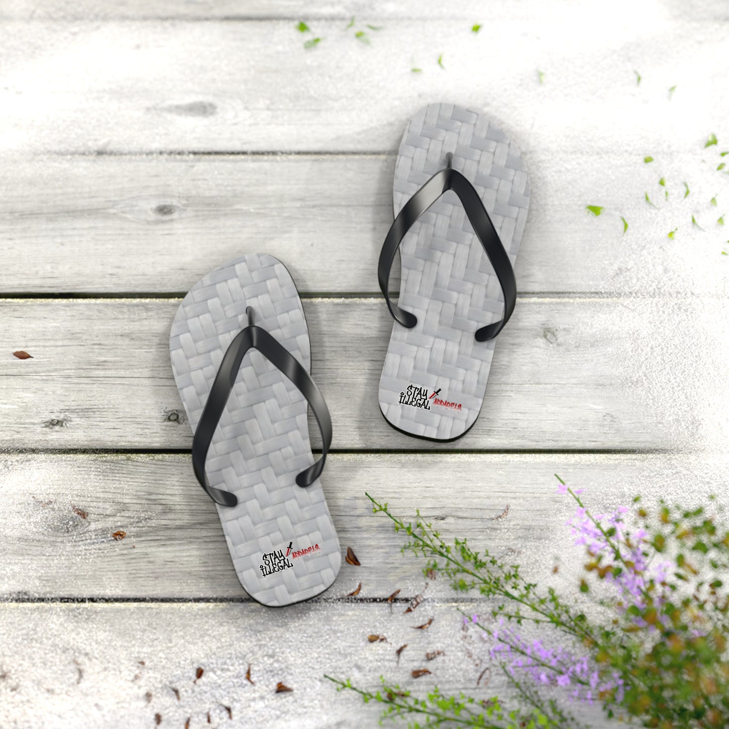 Carbon Fibre Flip Flops – Stay Illegal Grey