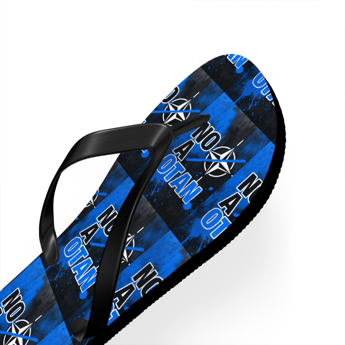 NO A OTAN Flip Flops – Blue Protest