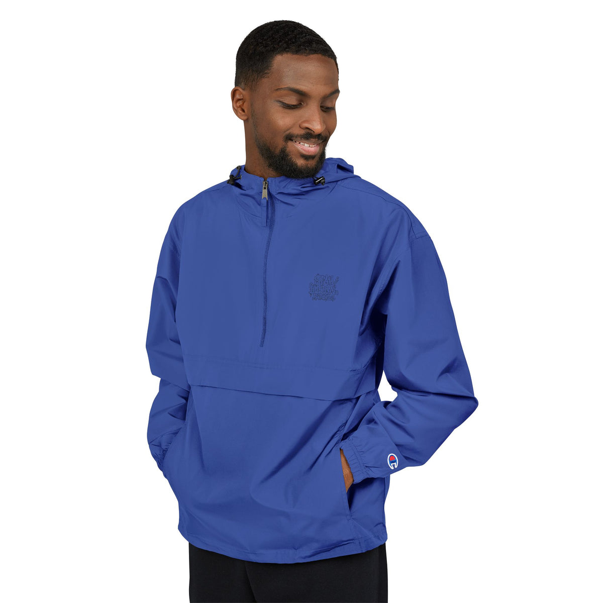 Stay Illegal Anorak Jacket — Plain Insignia Packable Lightweight Hooded Windbreaker