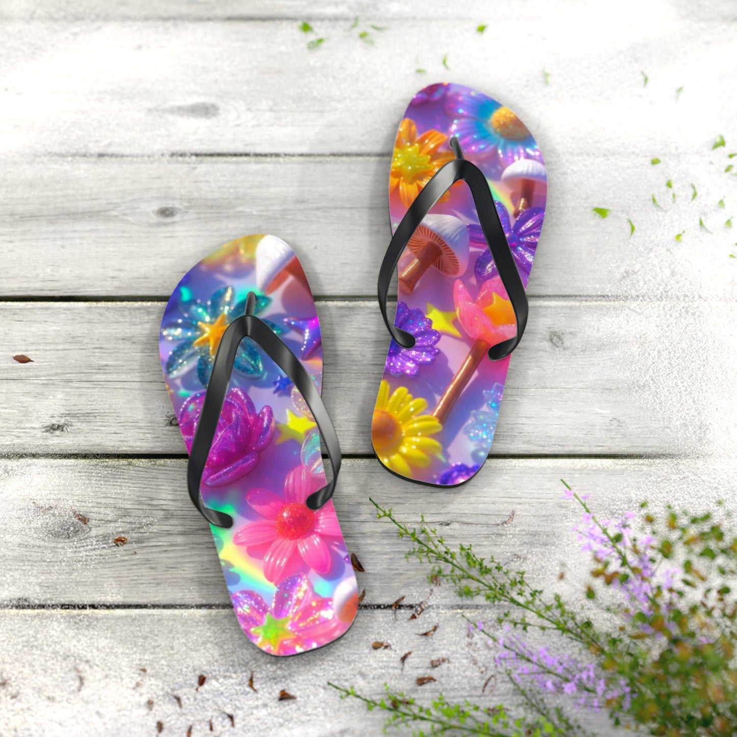 Flower Flip Flops – Psychedelic Summer
