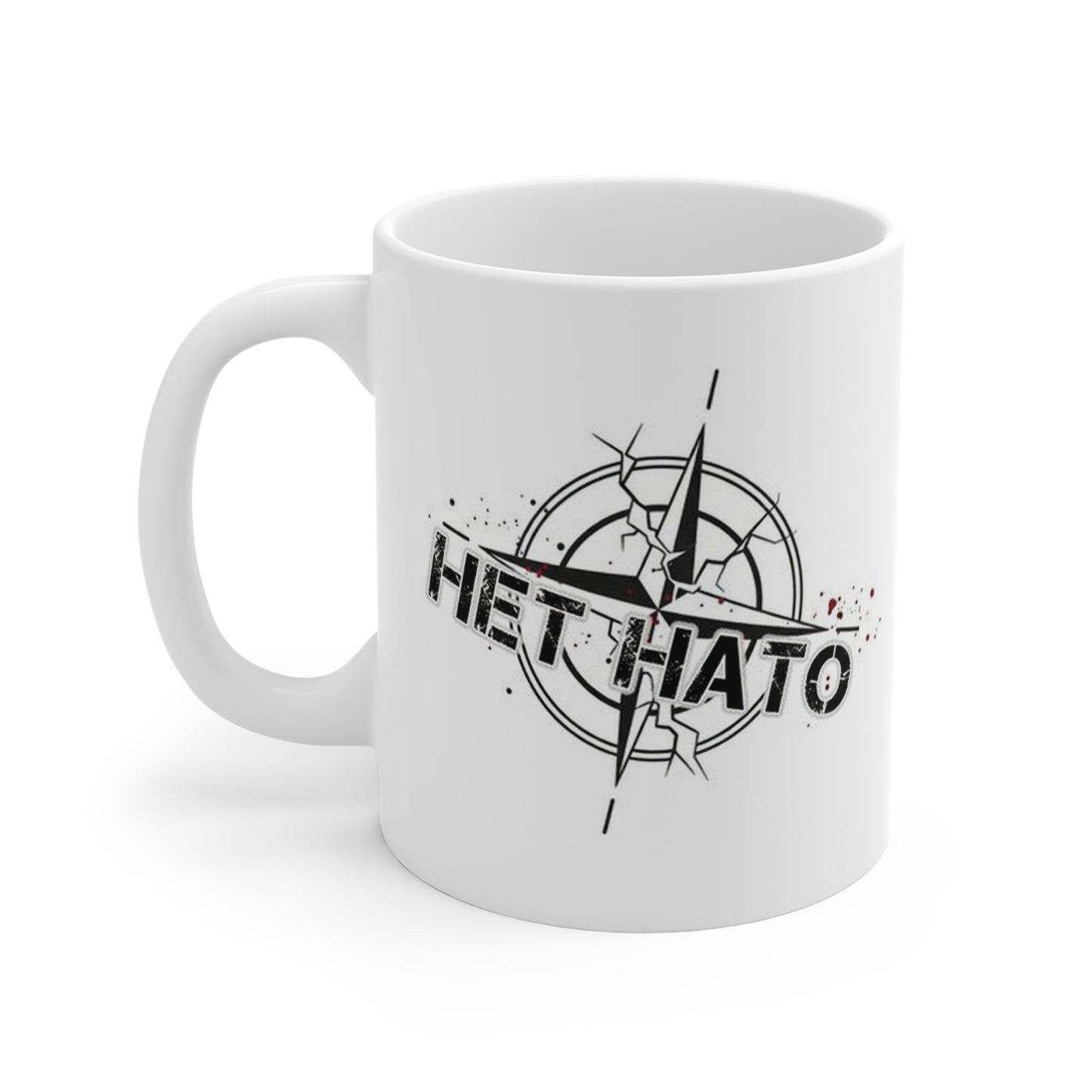 NO To NATO Compass Mug — Russian