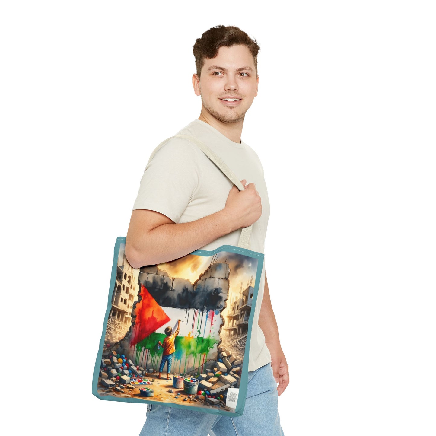 Bolso de hombro Tote — Palestine Paint