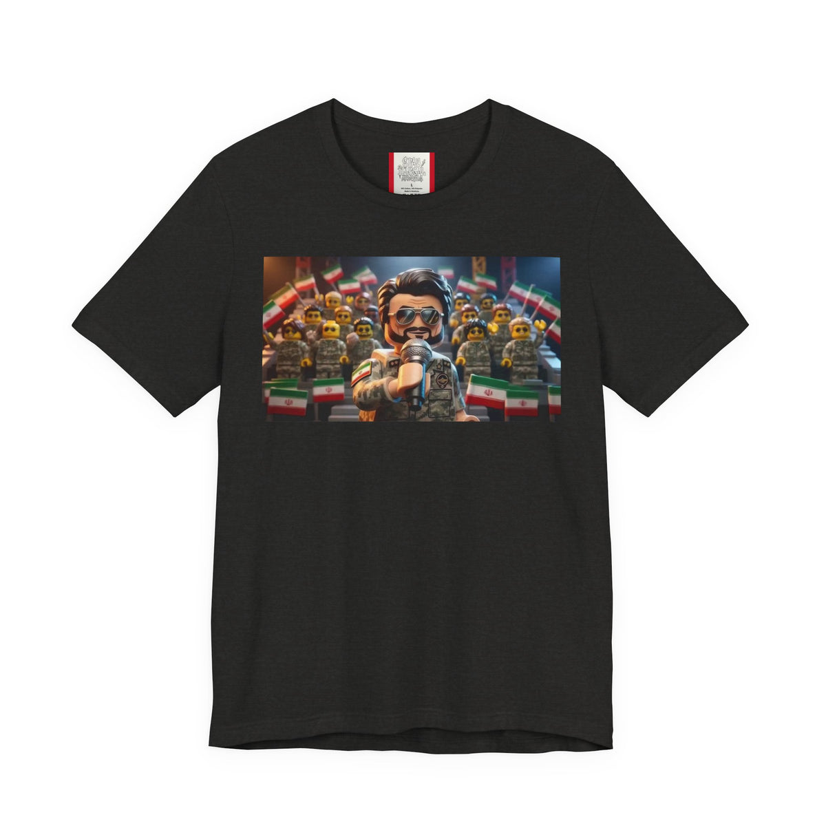 Propaganda T‑Shirt — IRAN LEGOS — IRGC Crowd Control