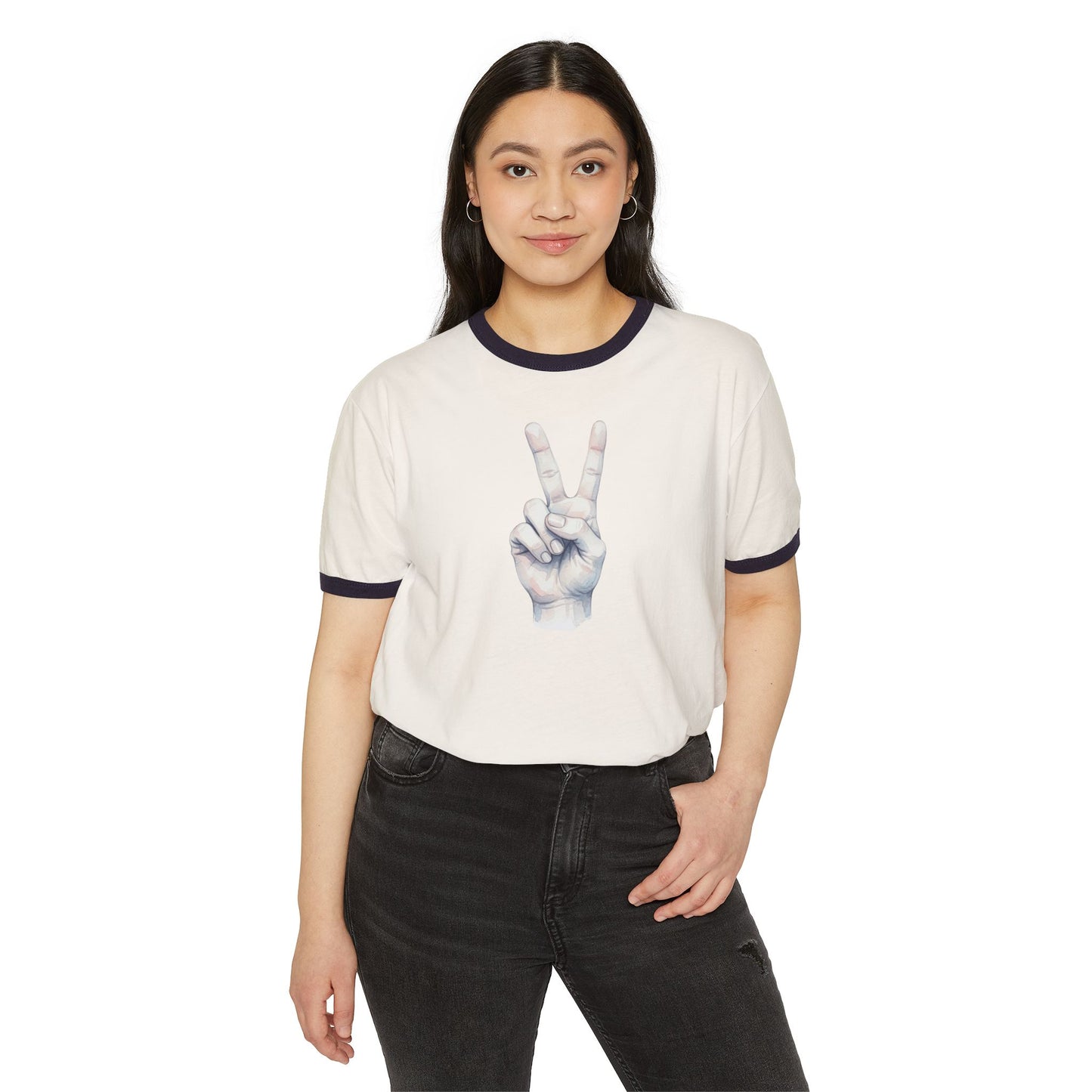 Stay Illegal Ringer T-Shirt — Fingers Of Victory