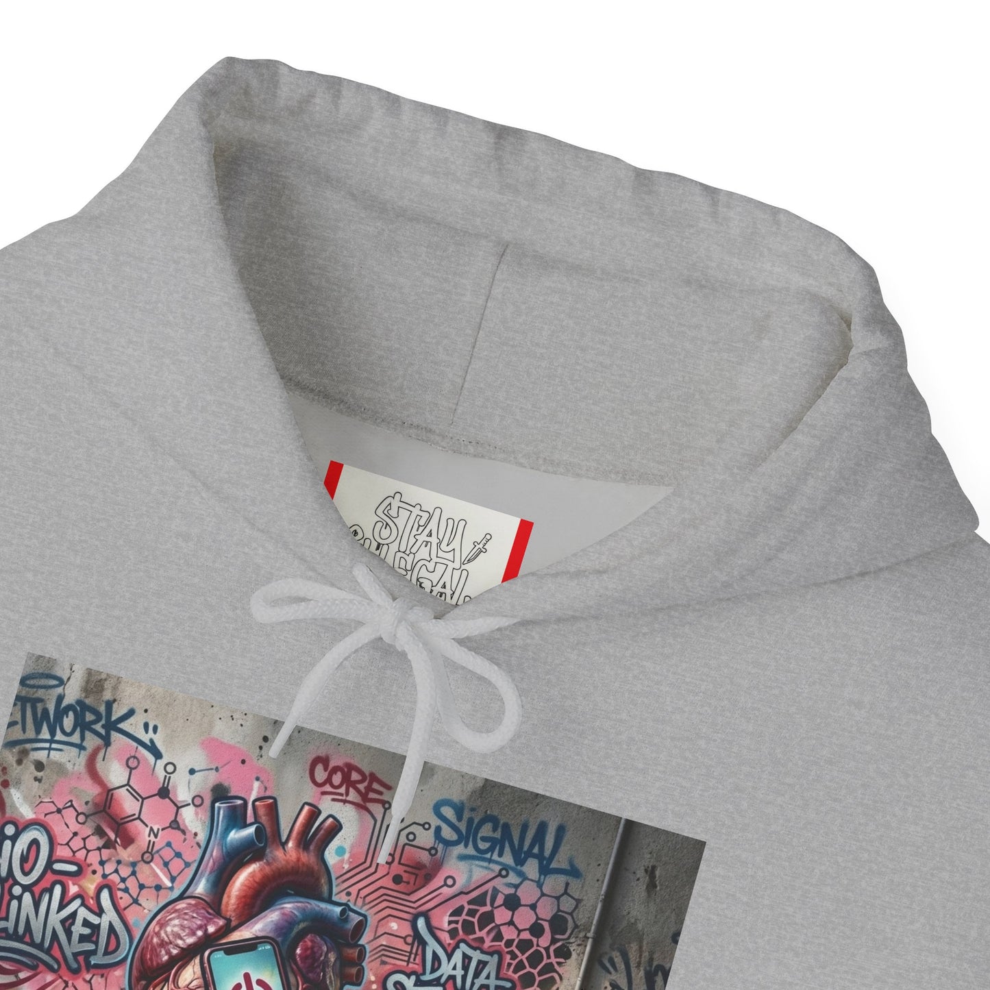 Stay Illegal Graffiti Hoodie - Mobile Heart
