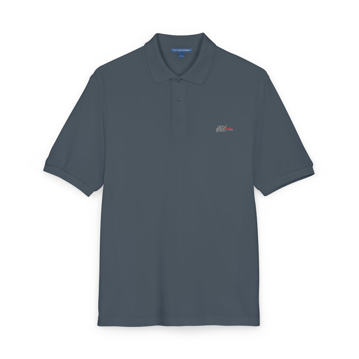 Black Colletion Polo‑Shirt — "Stay Illegal"